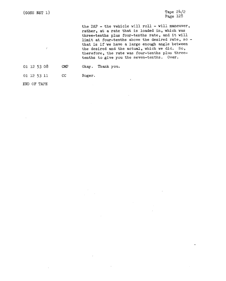 Page 130 of Apollo 11’s original transcript