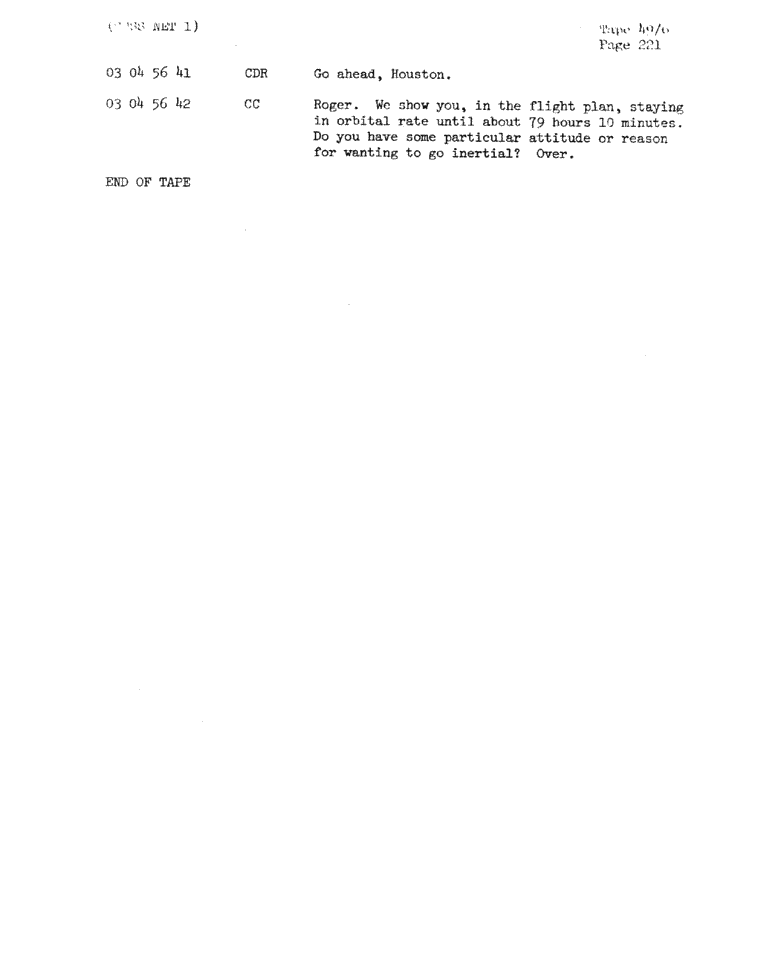 Page 223 of Apollo 11’s original transcript