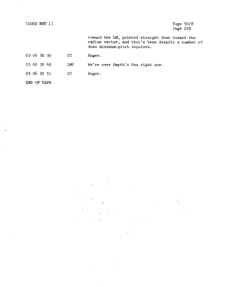Page 231 of Apollo 11’s original transcript