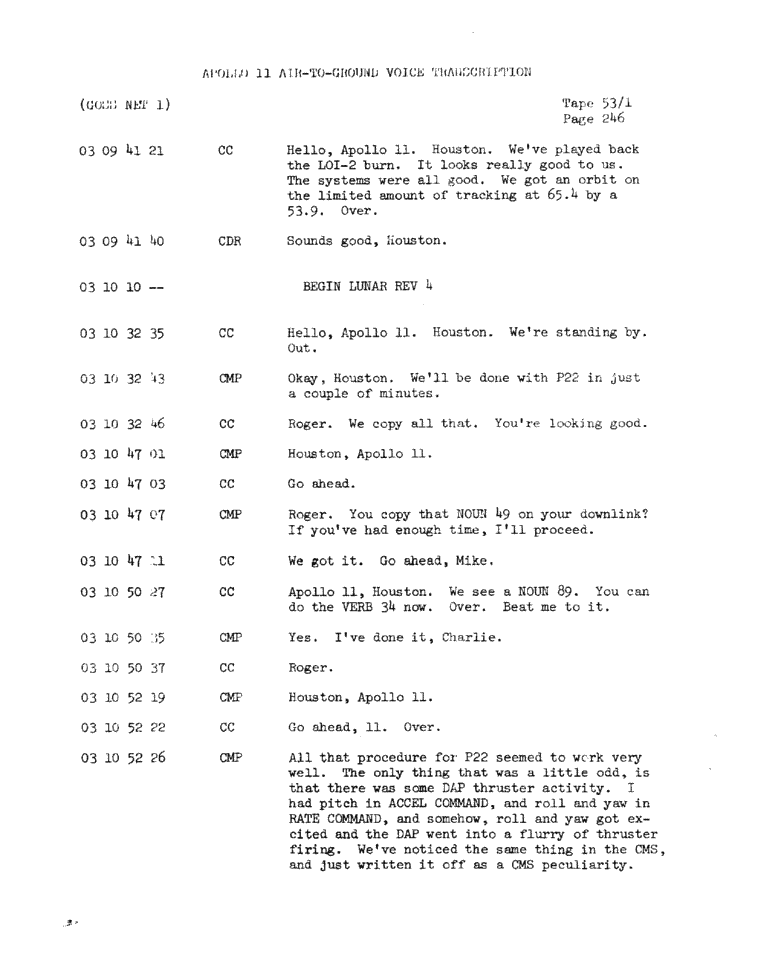 Page 248 of Apollo 11’s original transcript