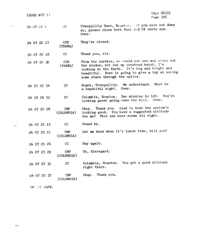 Page 328 of Apollo 11’s original transcript