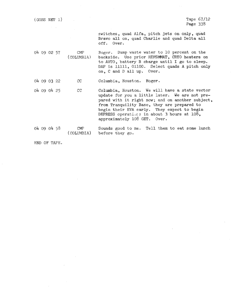 Page 340 of Apollo 11’s original transcript