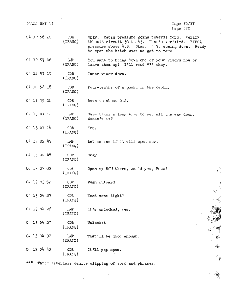 Page 372 of Apollo 11’s original transcript