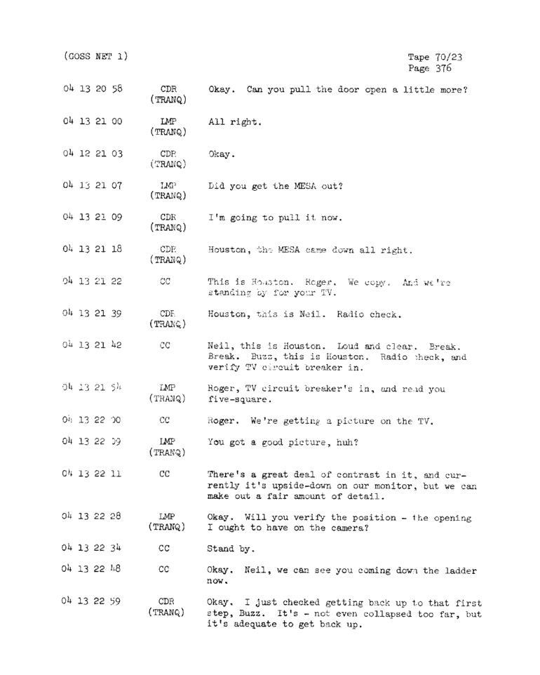 Page 378 of Apollo 11’s original transcript