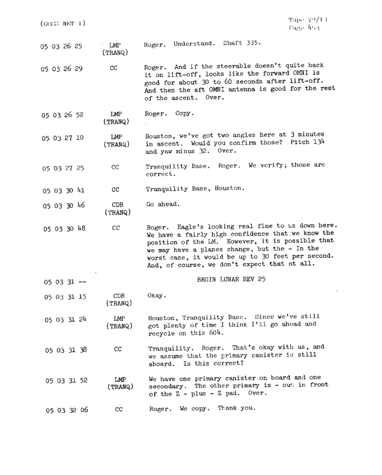 Page 455 of Apollo 11’s original transcript