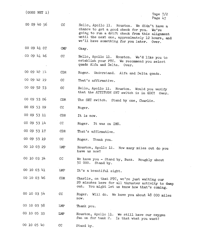Page 49 of Apollo 11’s original transcript