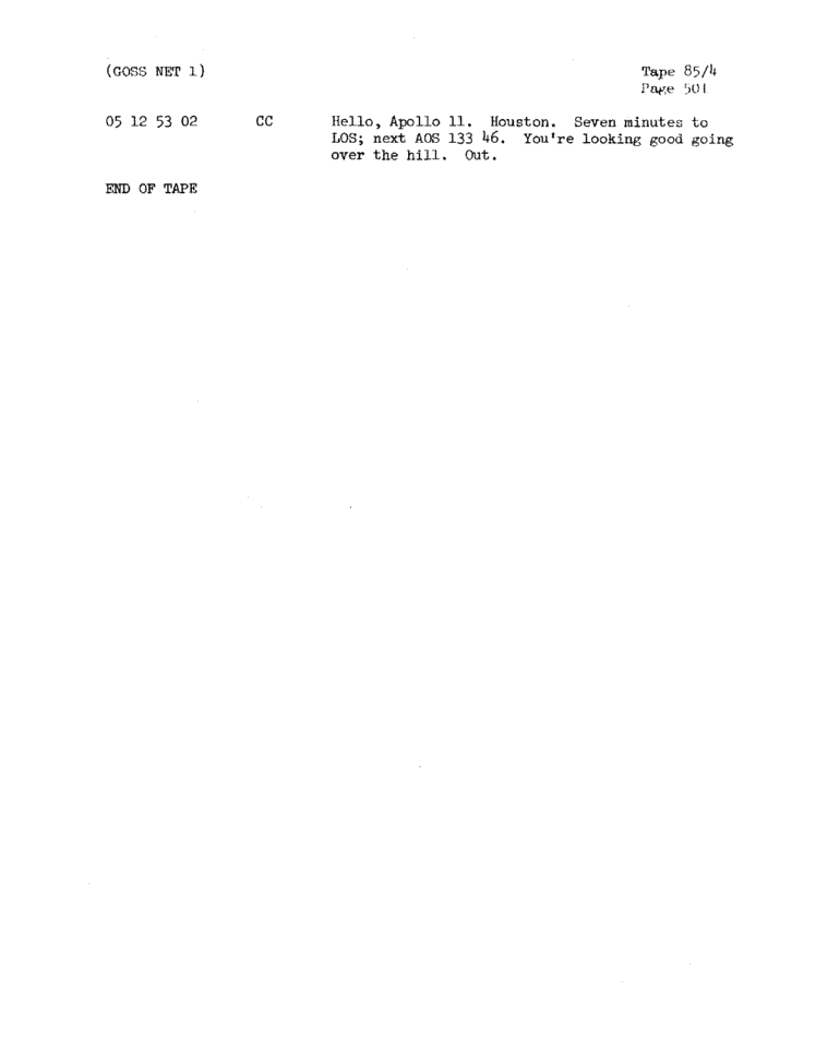 Page 503 of Apollo 11’s original transcript