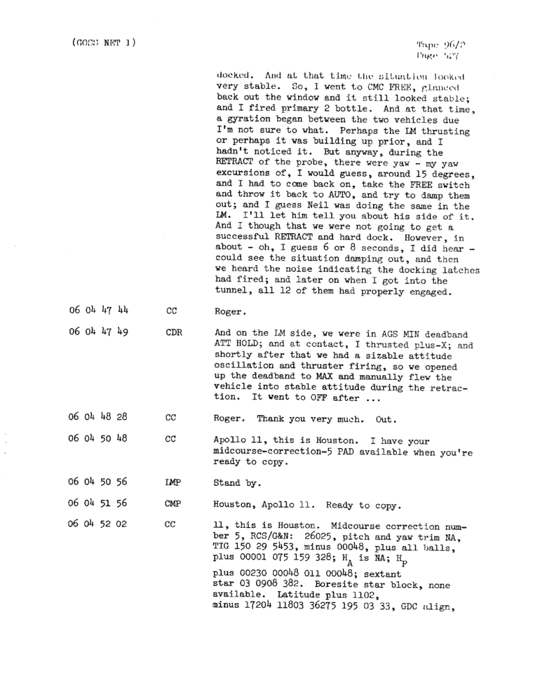 Page 529 of Apollo 11’s original transcript