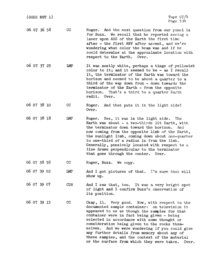 Page 536 of Apollo 11’s original transcript