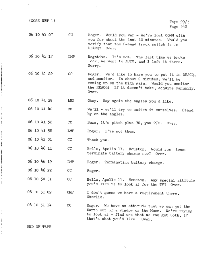 Page 544 of Apollo 11’s original transcript