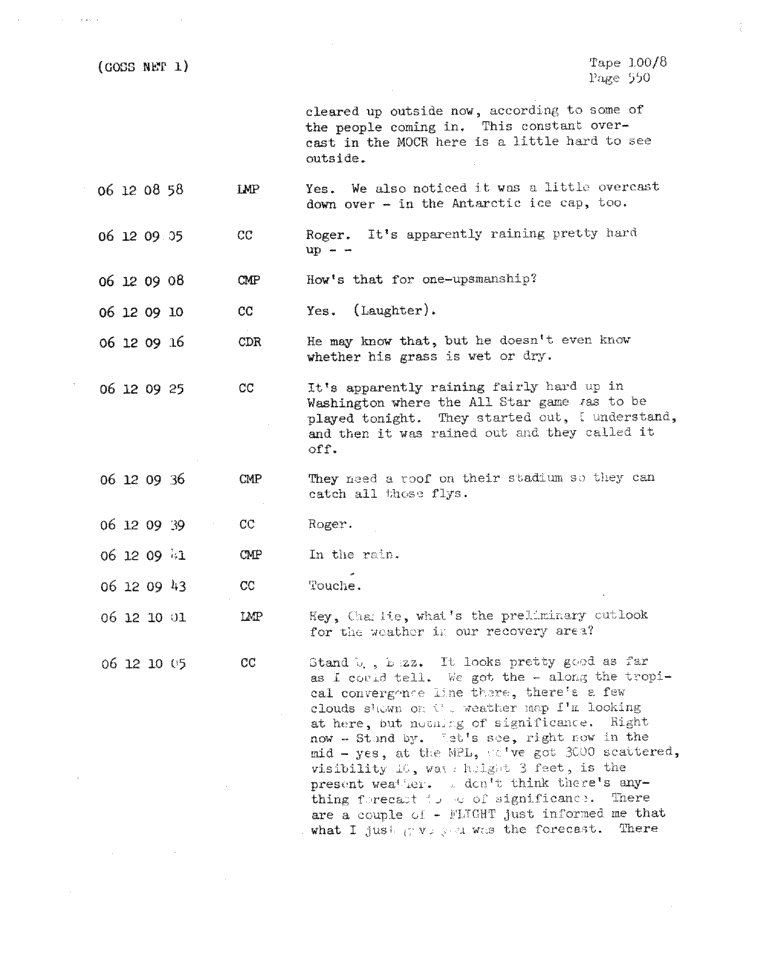 Page 552 of Apollo 11’s original transcript