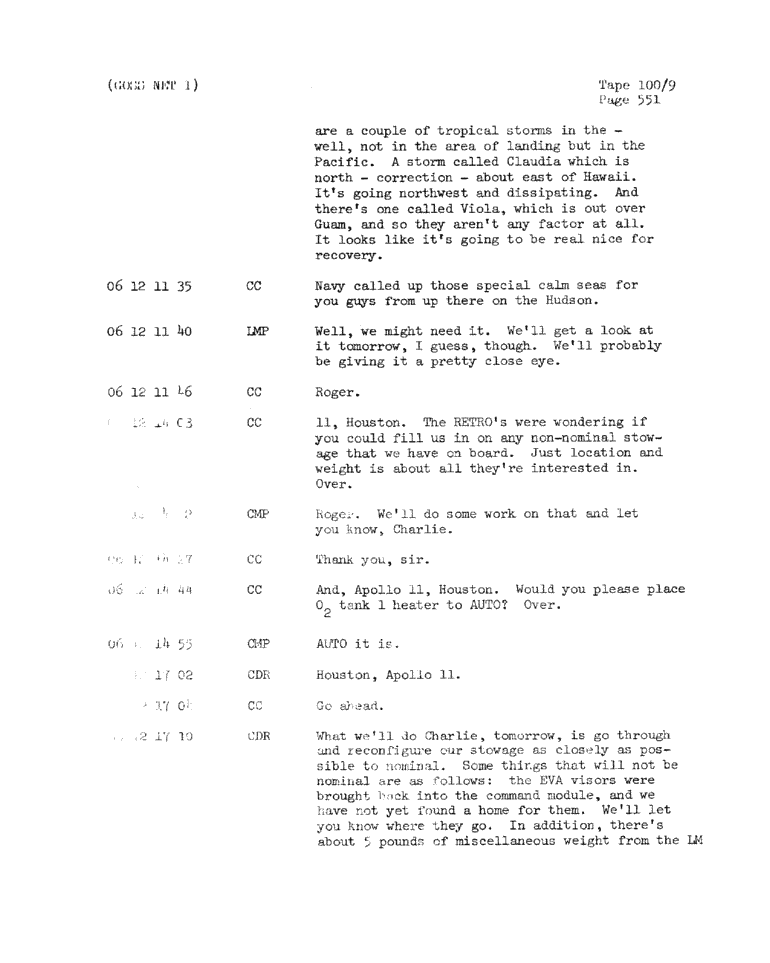 Page 553 of Apollo 11’s original transcript