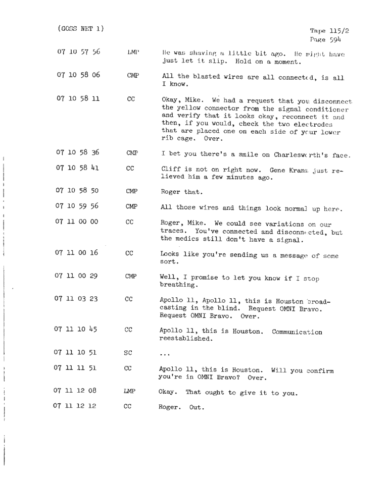 Page 596 of Apollo 11’s original transcript