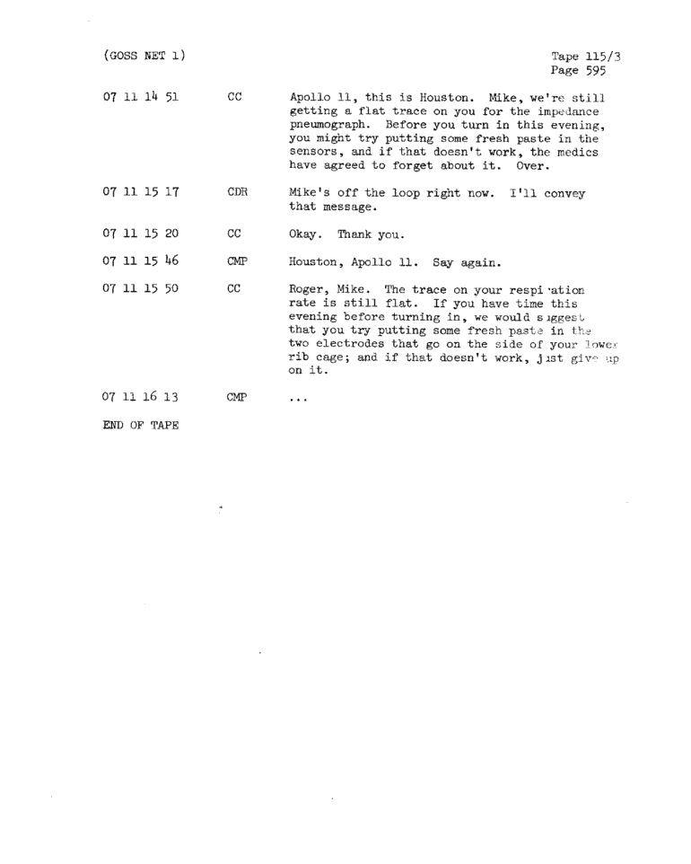 Page 597 of Apollo 11’s original transcript