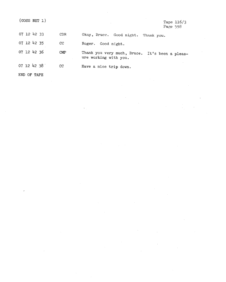 Page 600 of Apollo 11’s original transcript