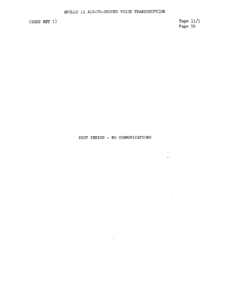 Page 61 of Apollo 11’s original transcript