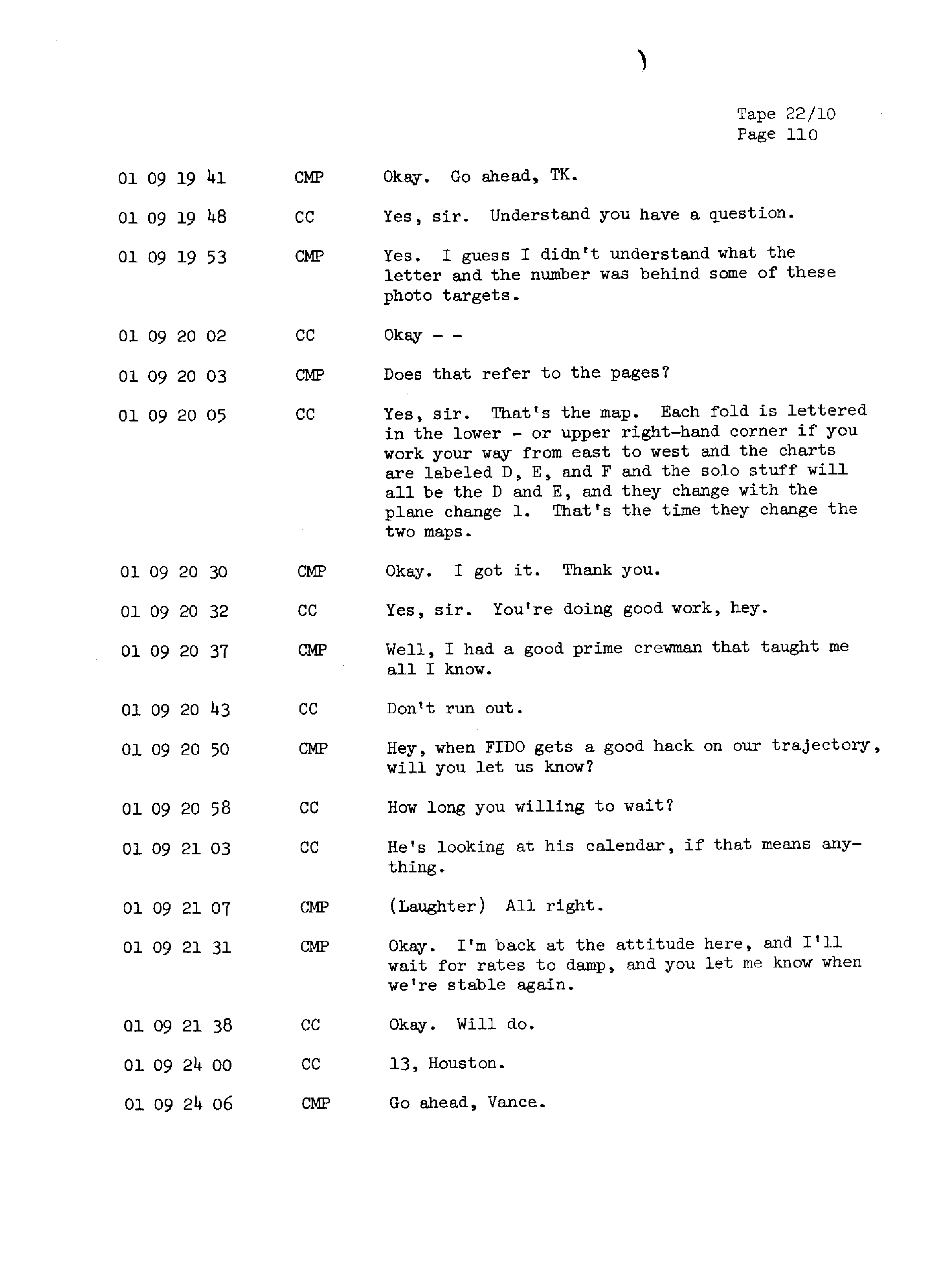 Page 117 of Apollo 13’s original transcript
