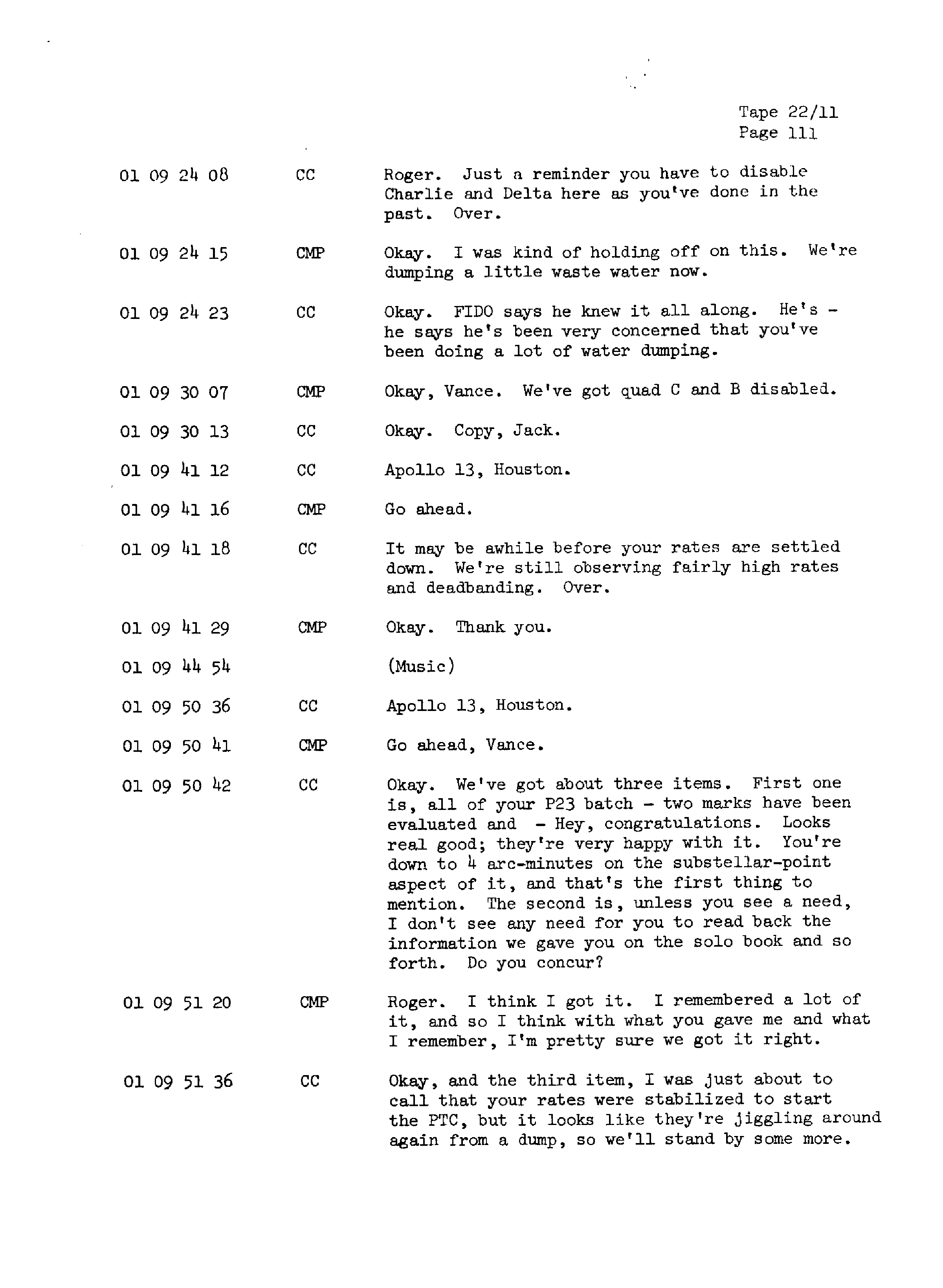 Page 118 of Apollo 13’s original transcript