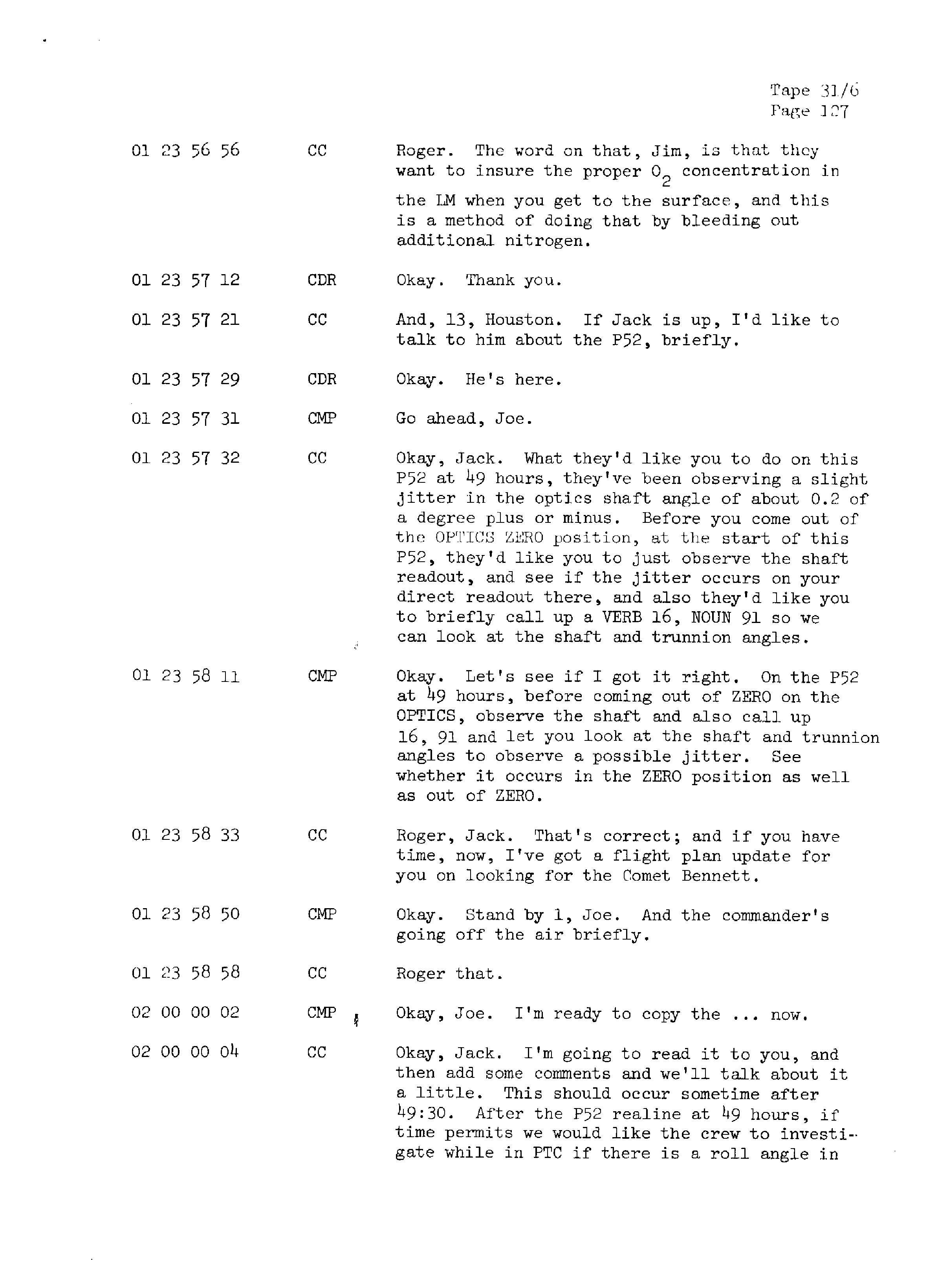 Page 134 of Apollo 13’s original transcript