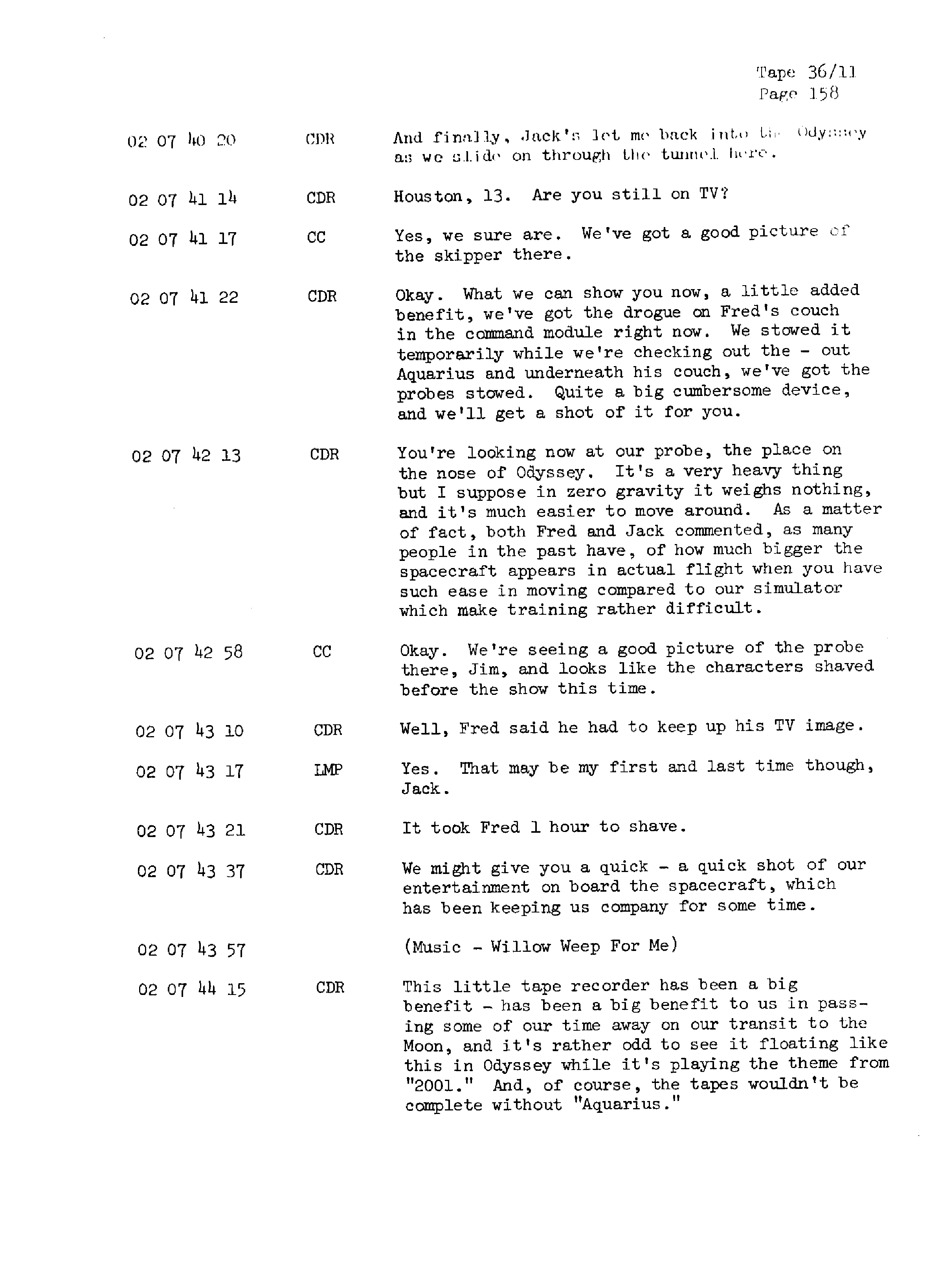 Page 165 of Apollo 13’s original transcript