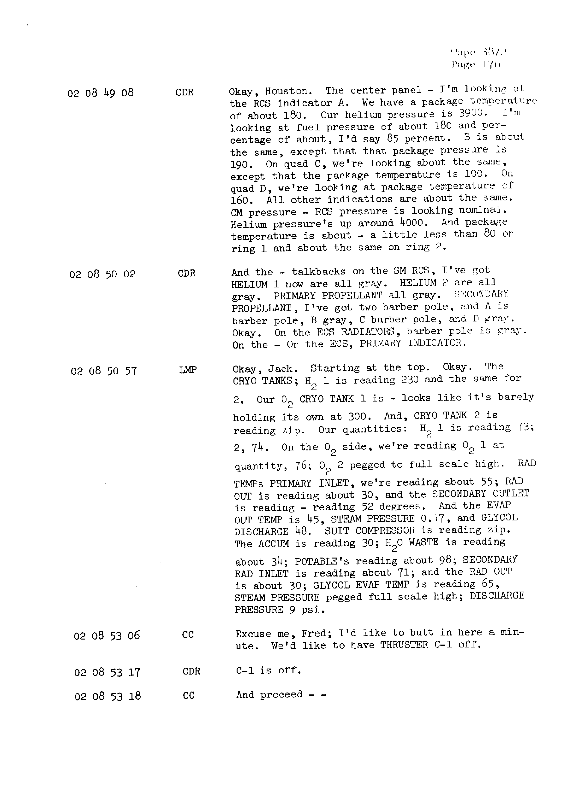 Page 177 of Apollo 13’s original transcript