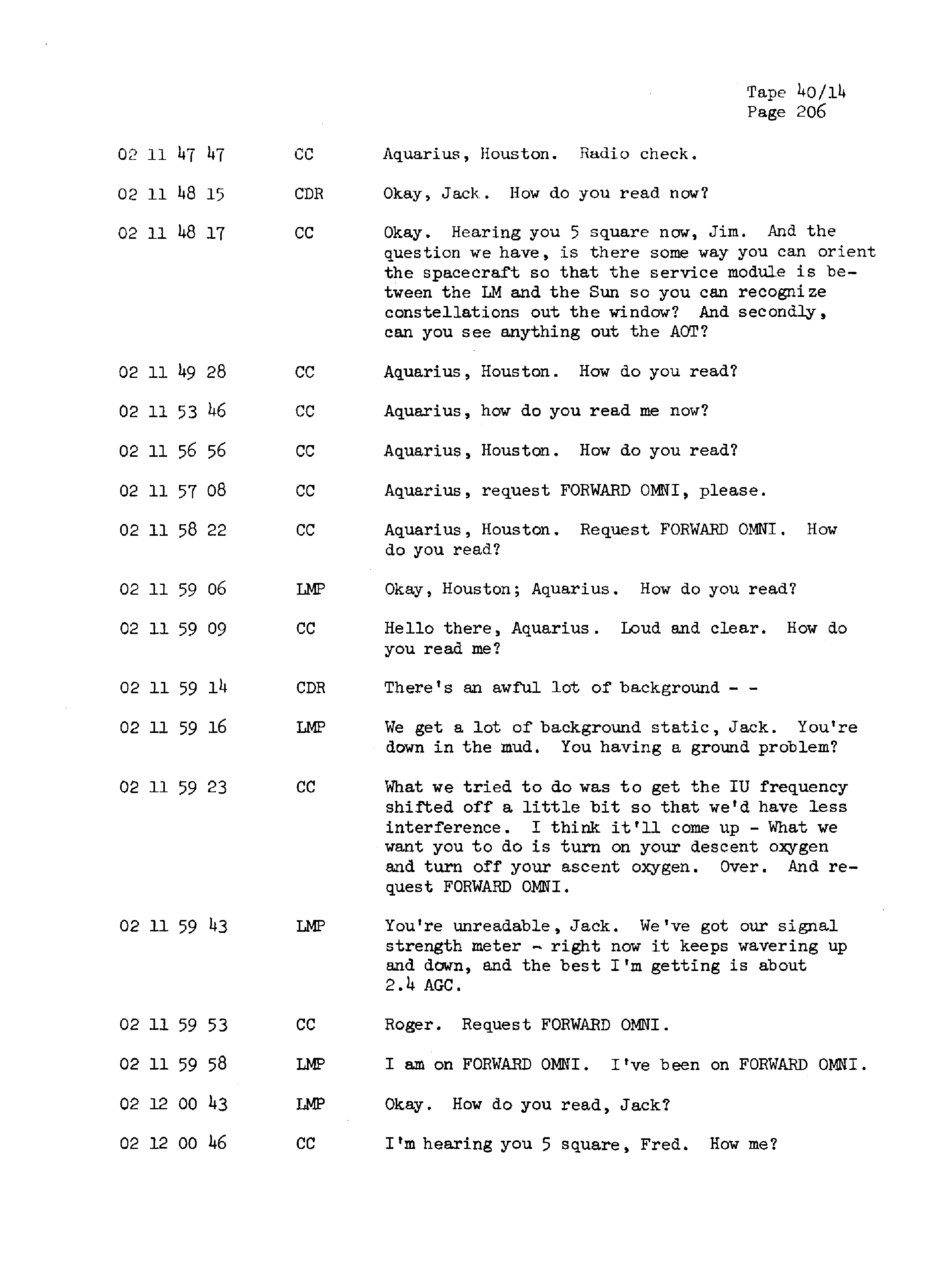 Page 213 of Apollo 13’s original transcript