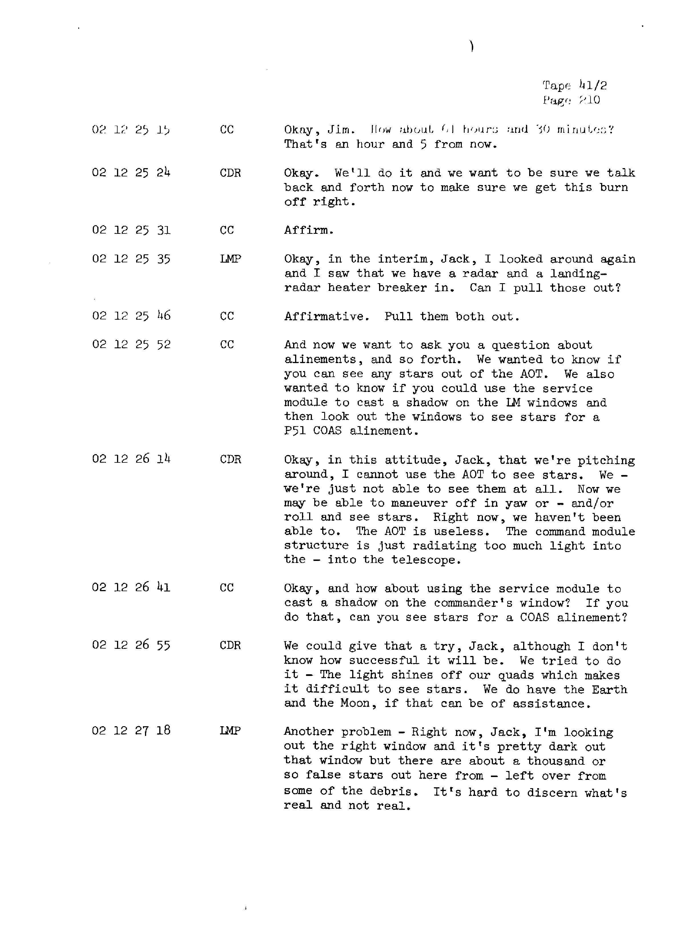 Page 217 of Apollo 13’s original transcript