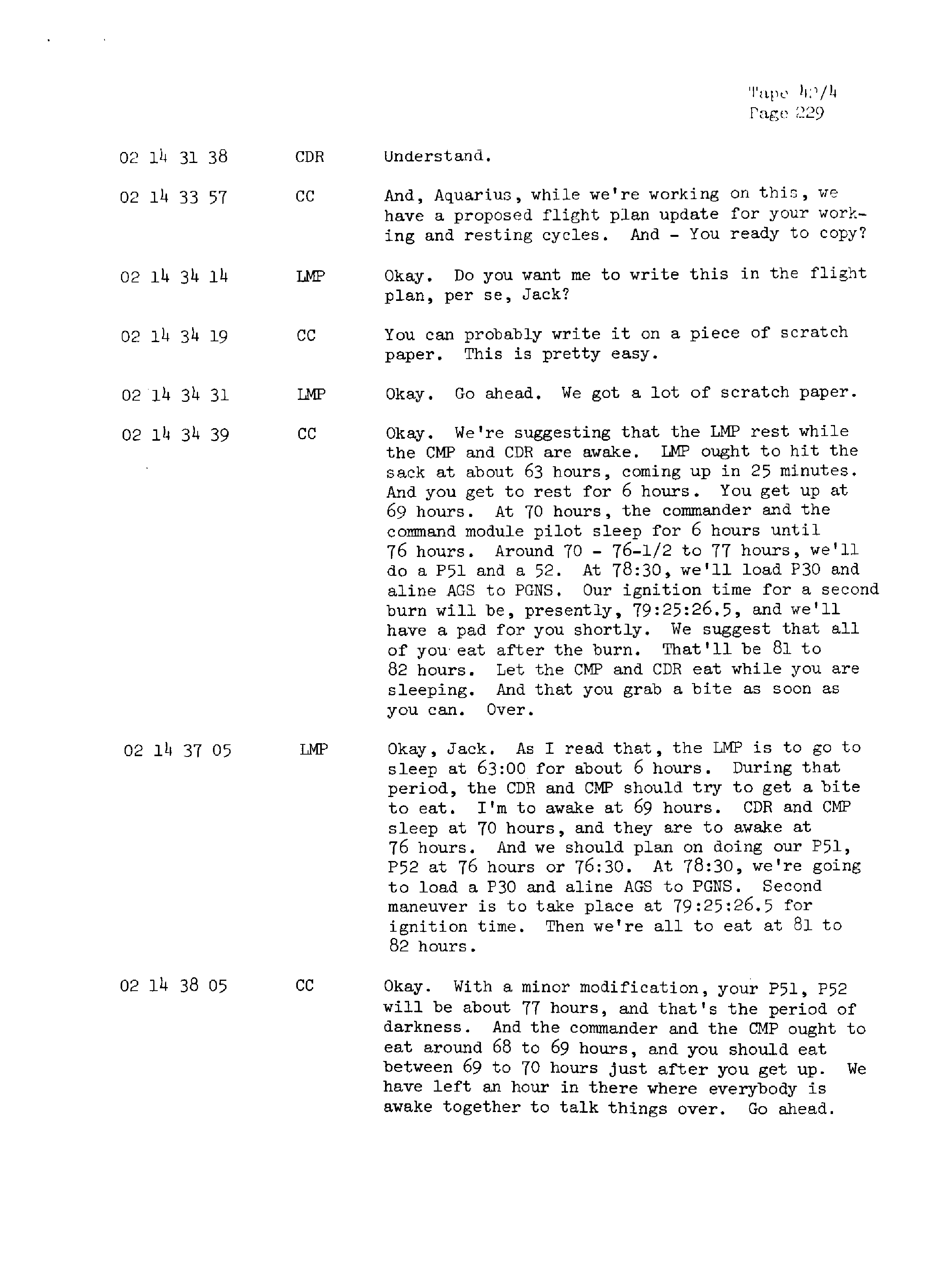 Page 236 of Apollo 13’s original transcript