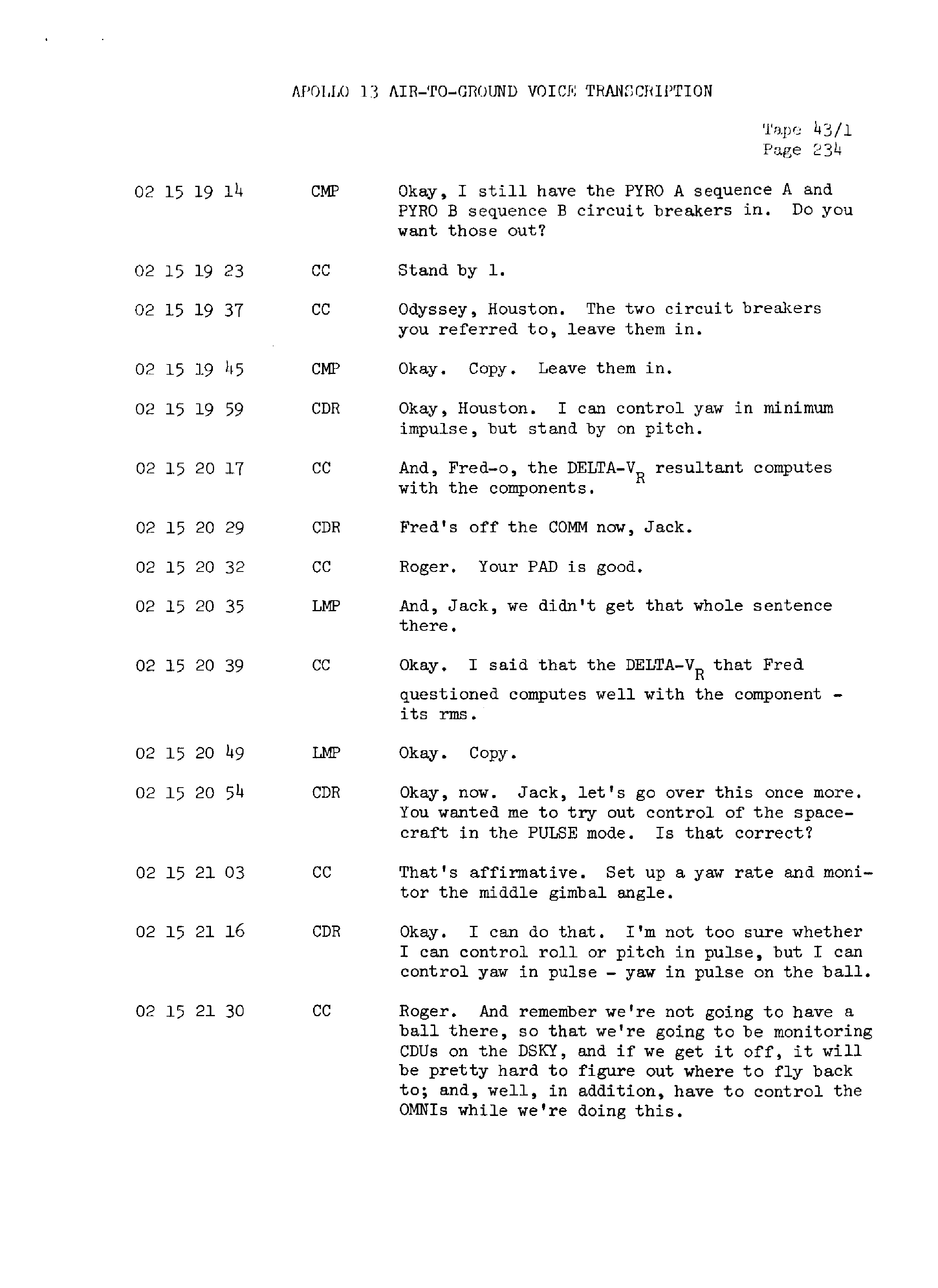 Page 241 of Apollo 13’s original transcript