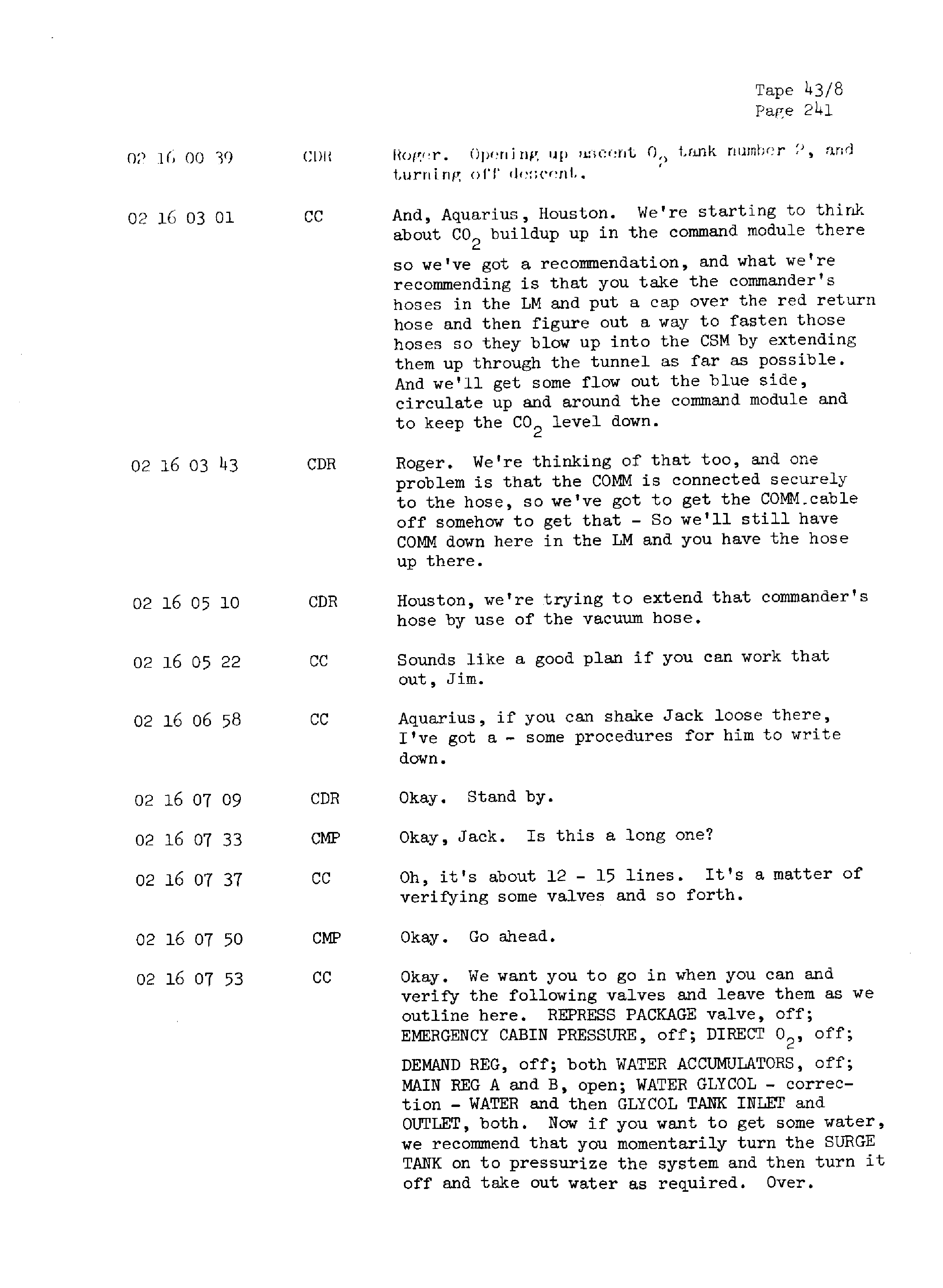 Page 248 of Apollo 13’s original transcript
