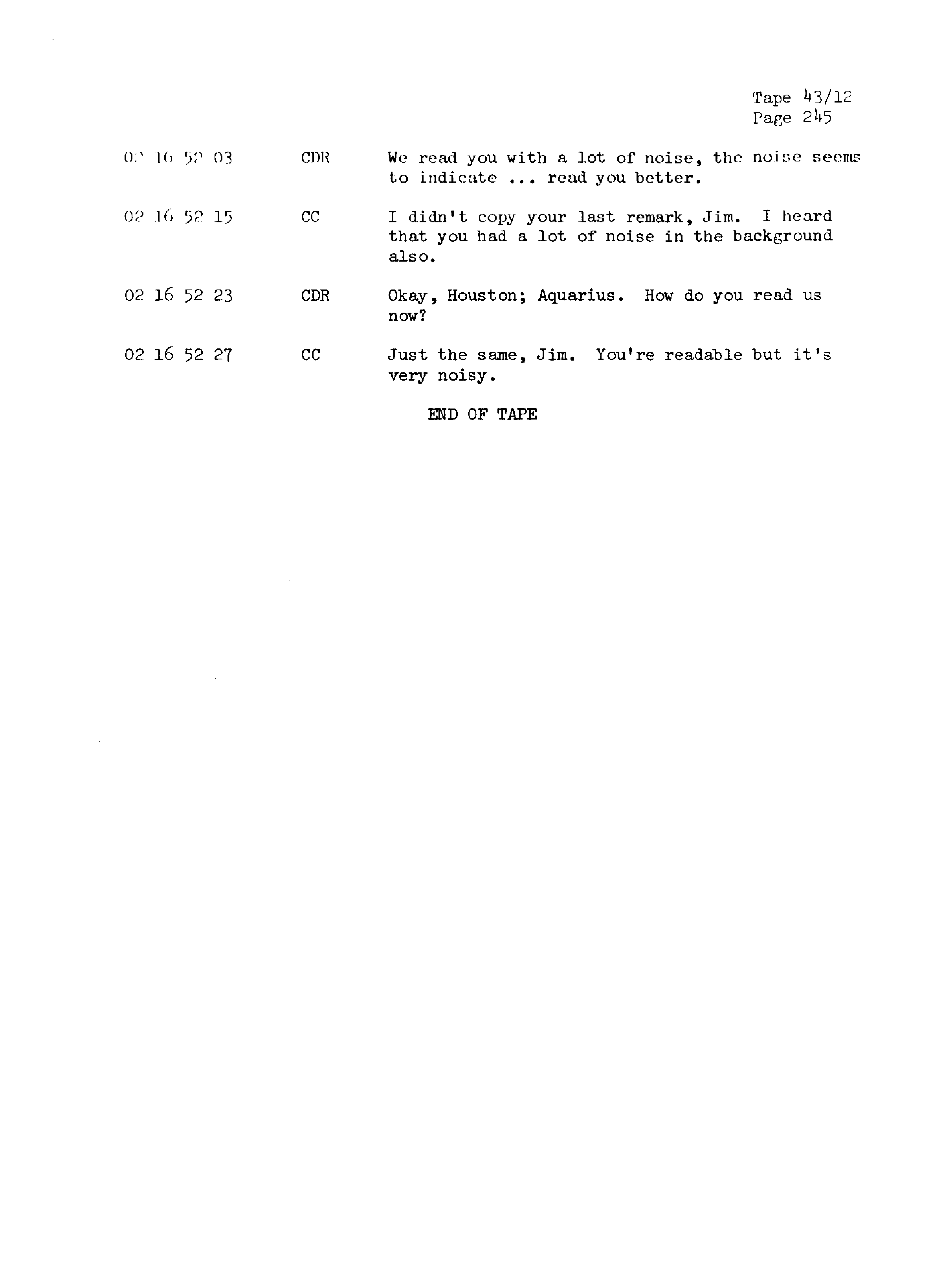 Page 252 of Apollo 13’s original transcript