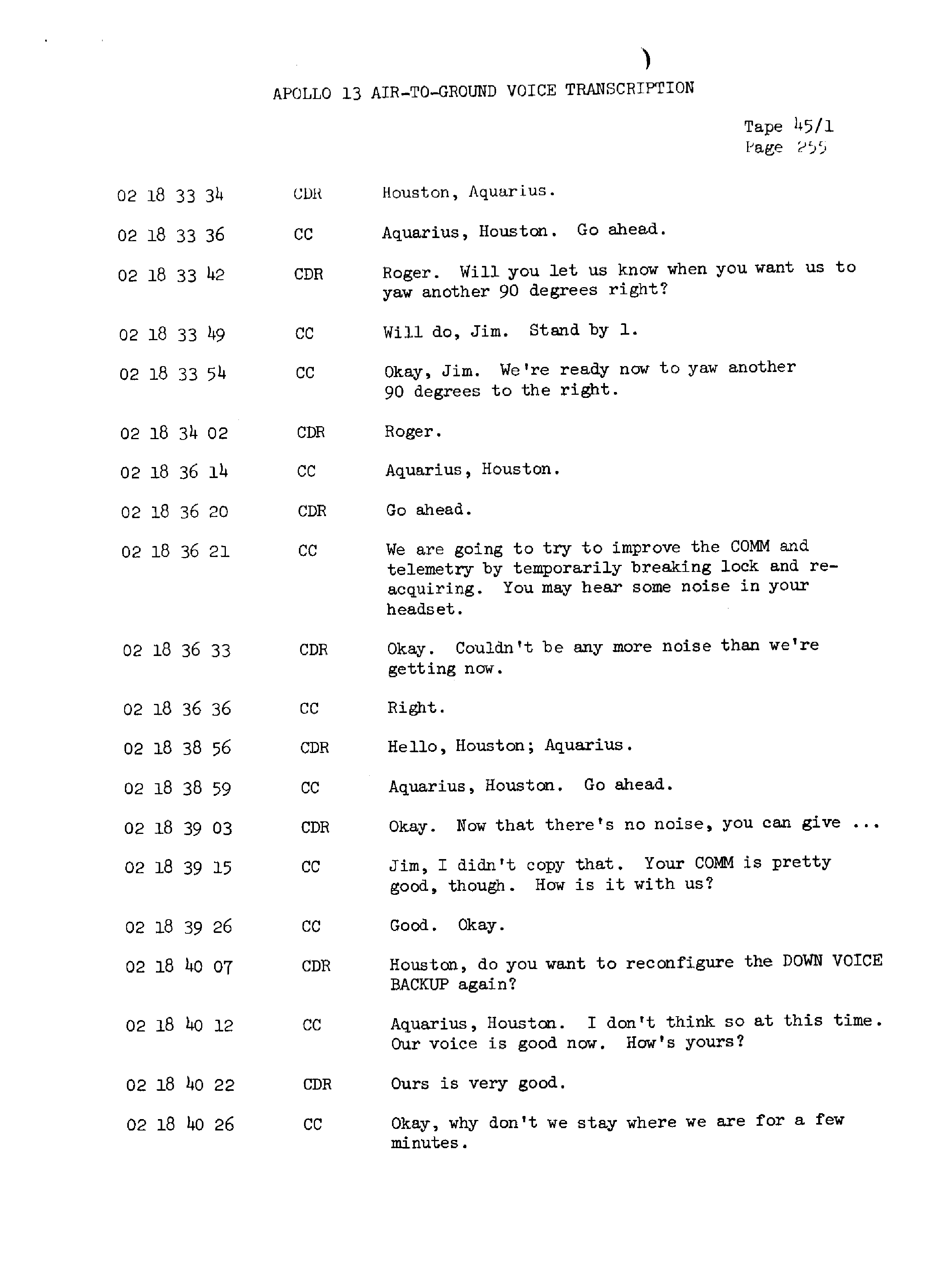 Page 262 of Apollo 13’s original transcript