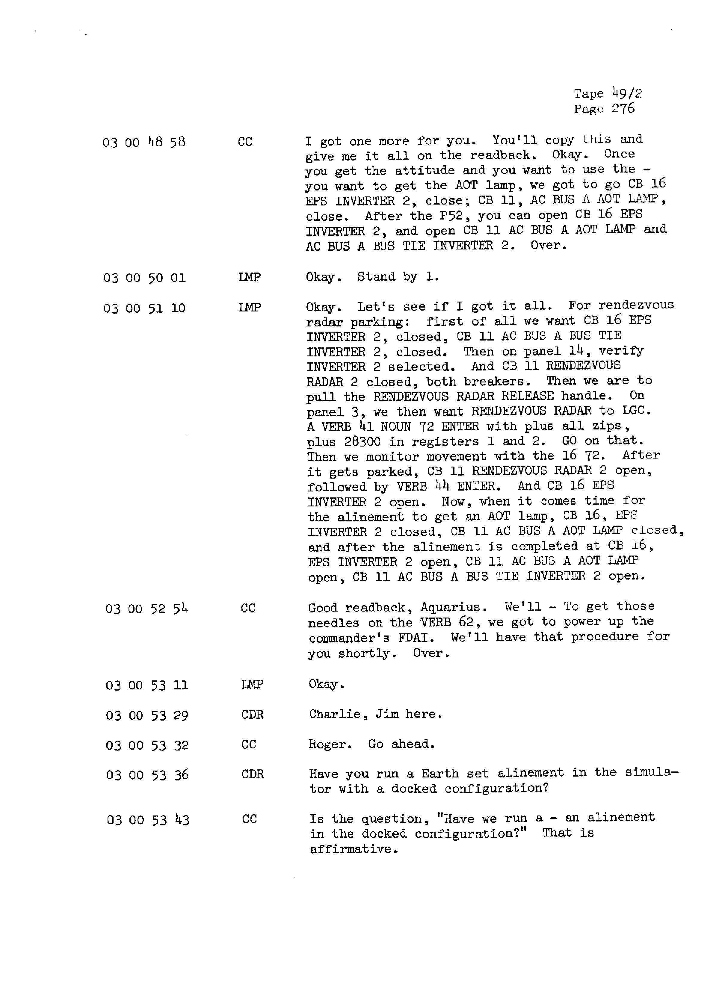 Page 283 of Apollo 13’s original transcript