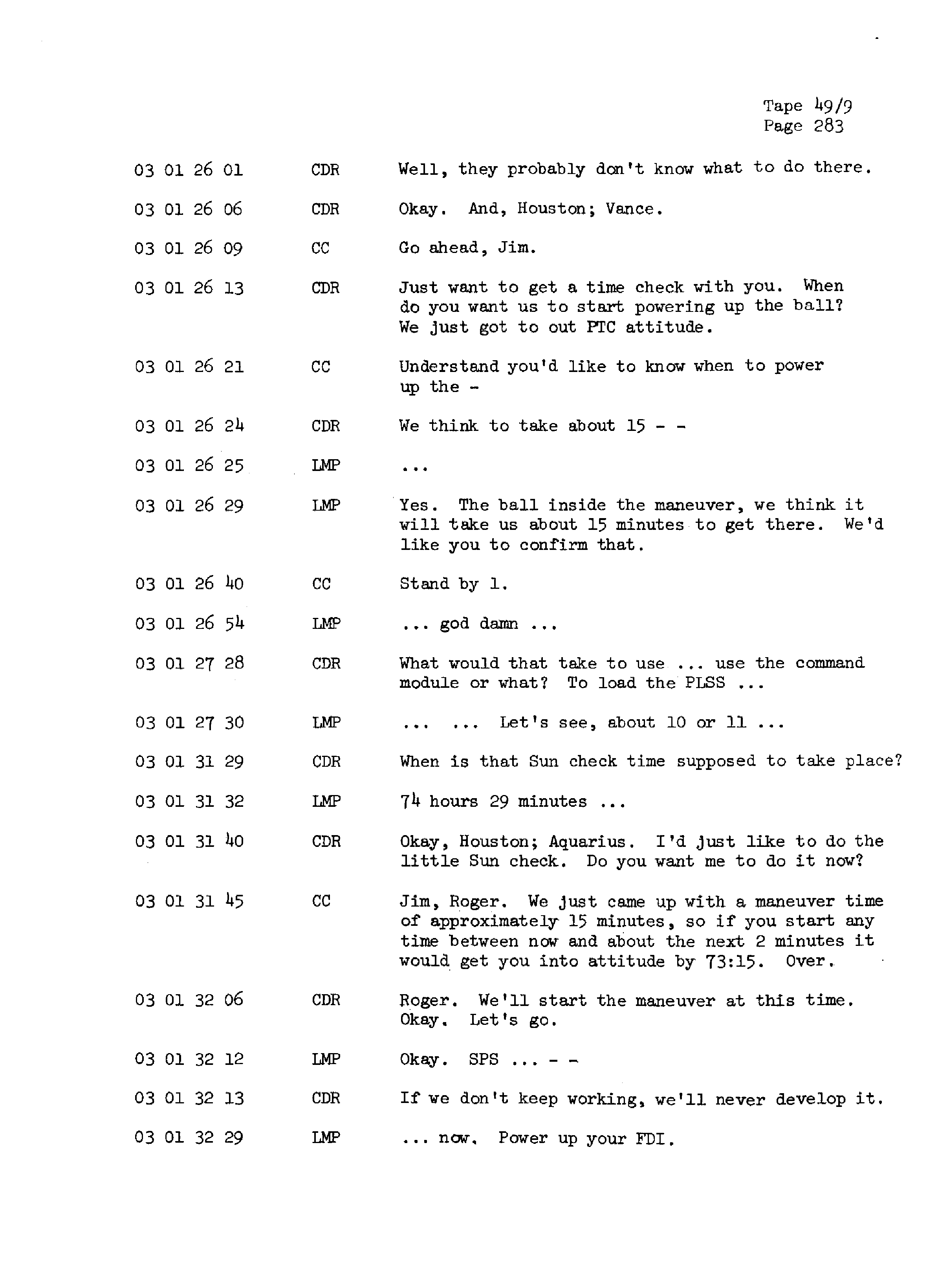 Page 290 of Apollo 13’s original transcript