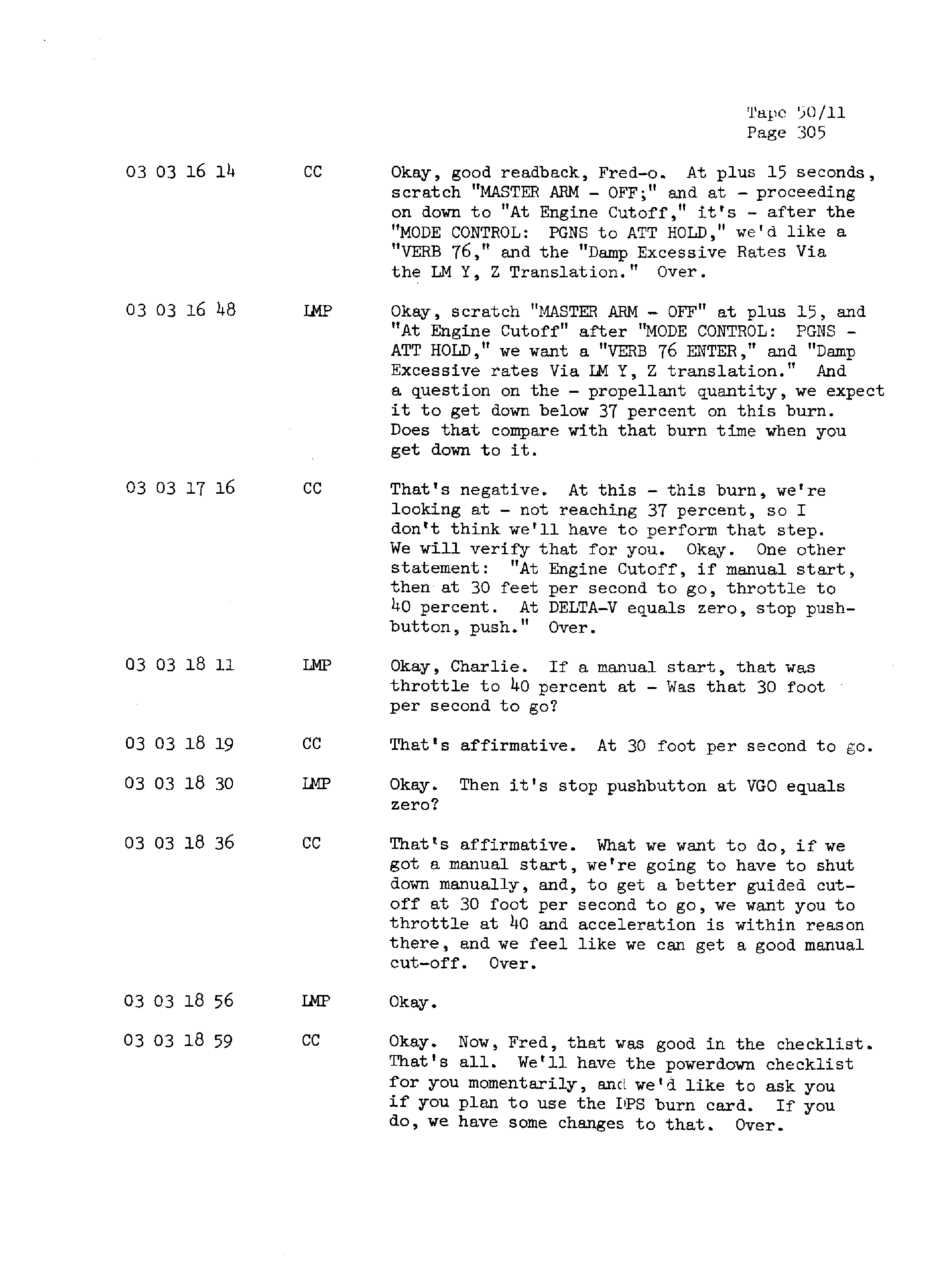 Page 312 of Apollo 13’s original transcript