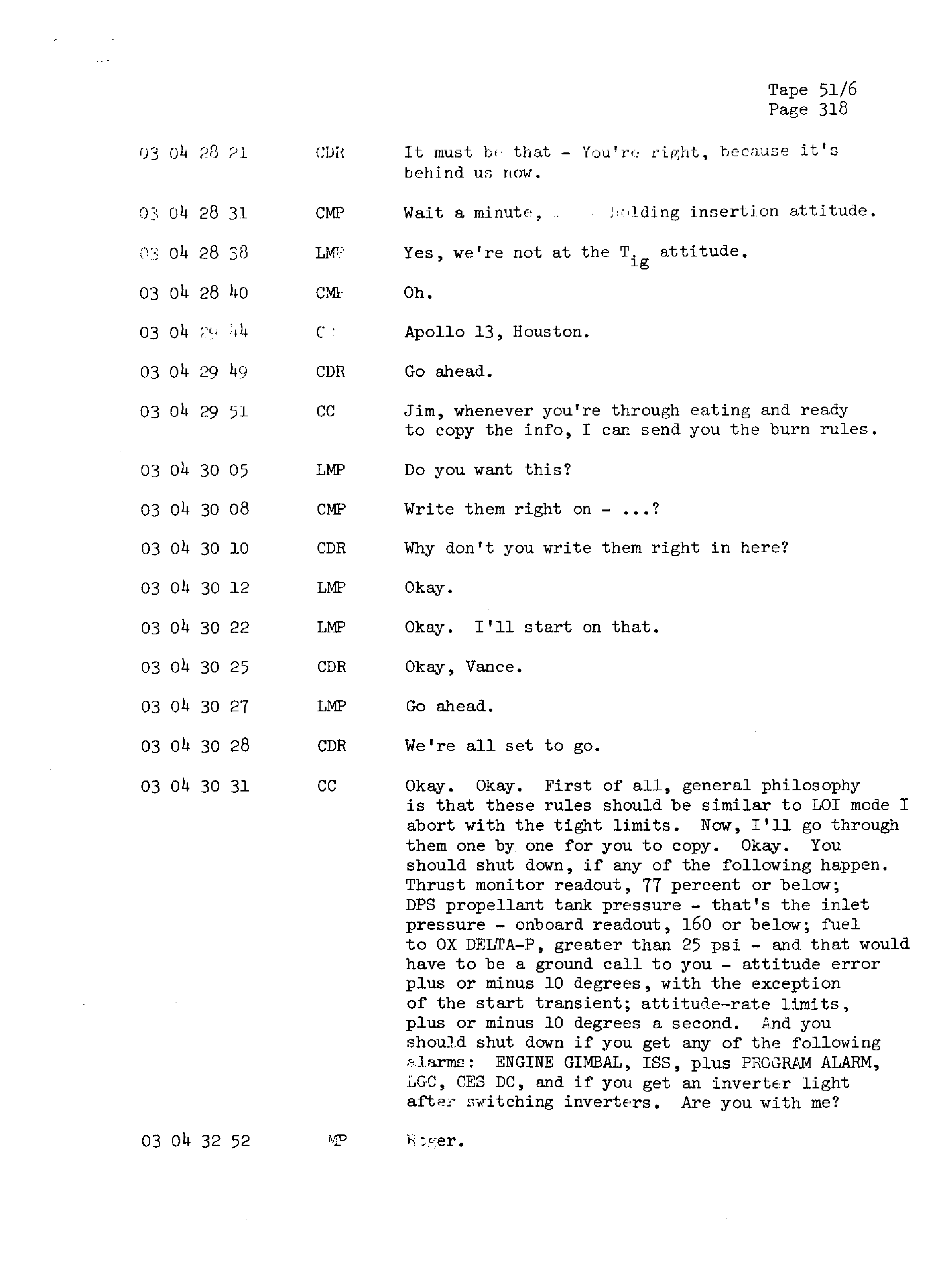 Page 325 of Apollo 13’s original transcript