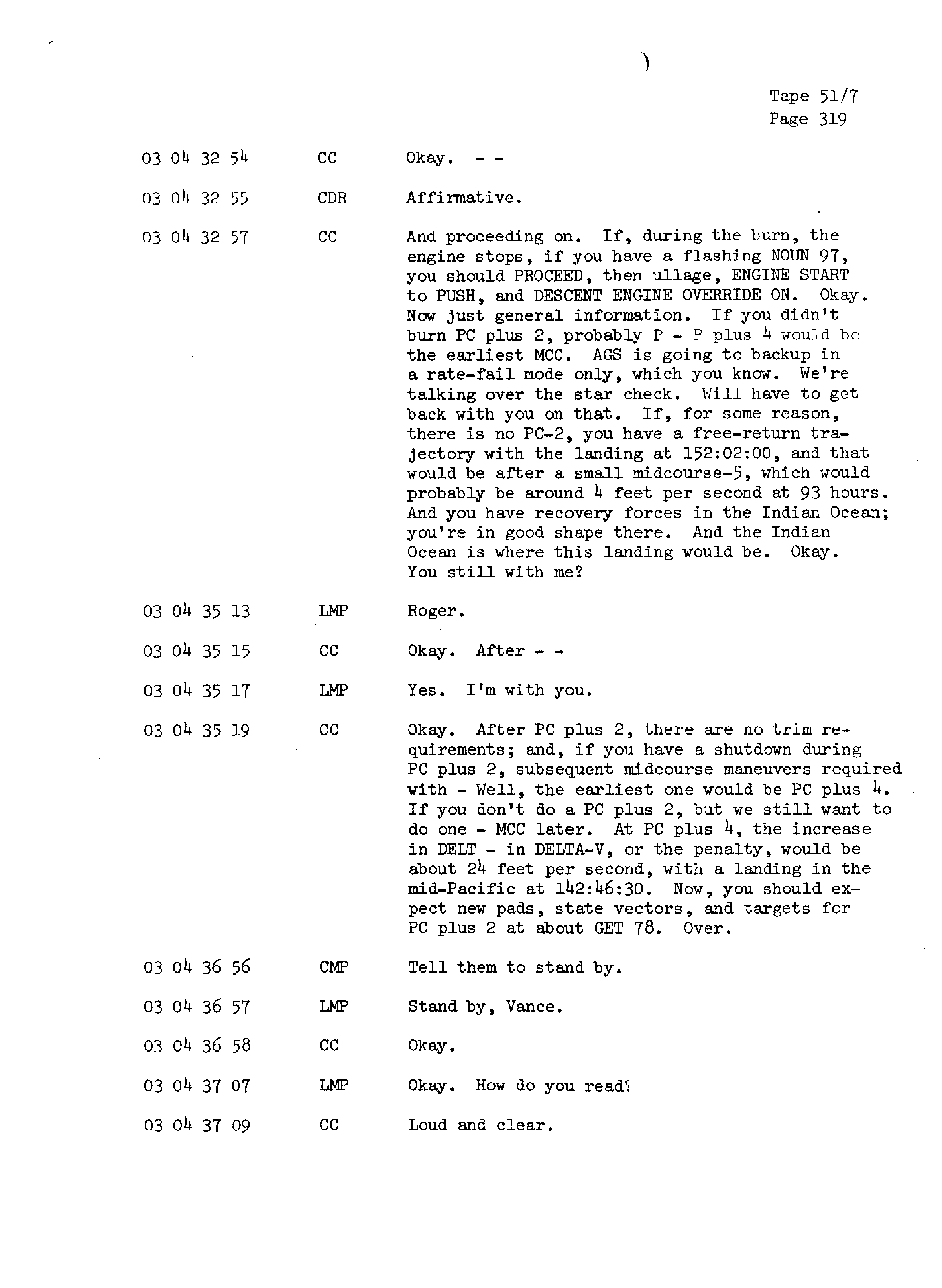 Page 326 of Apollo 13’s original transcript