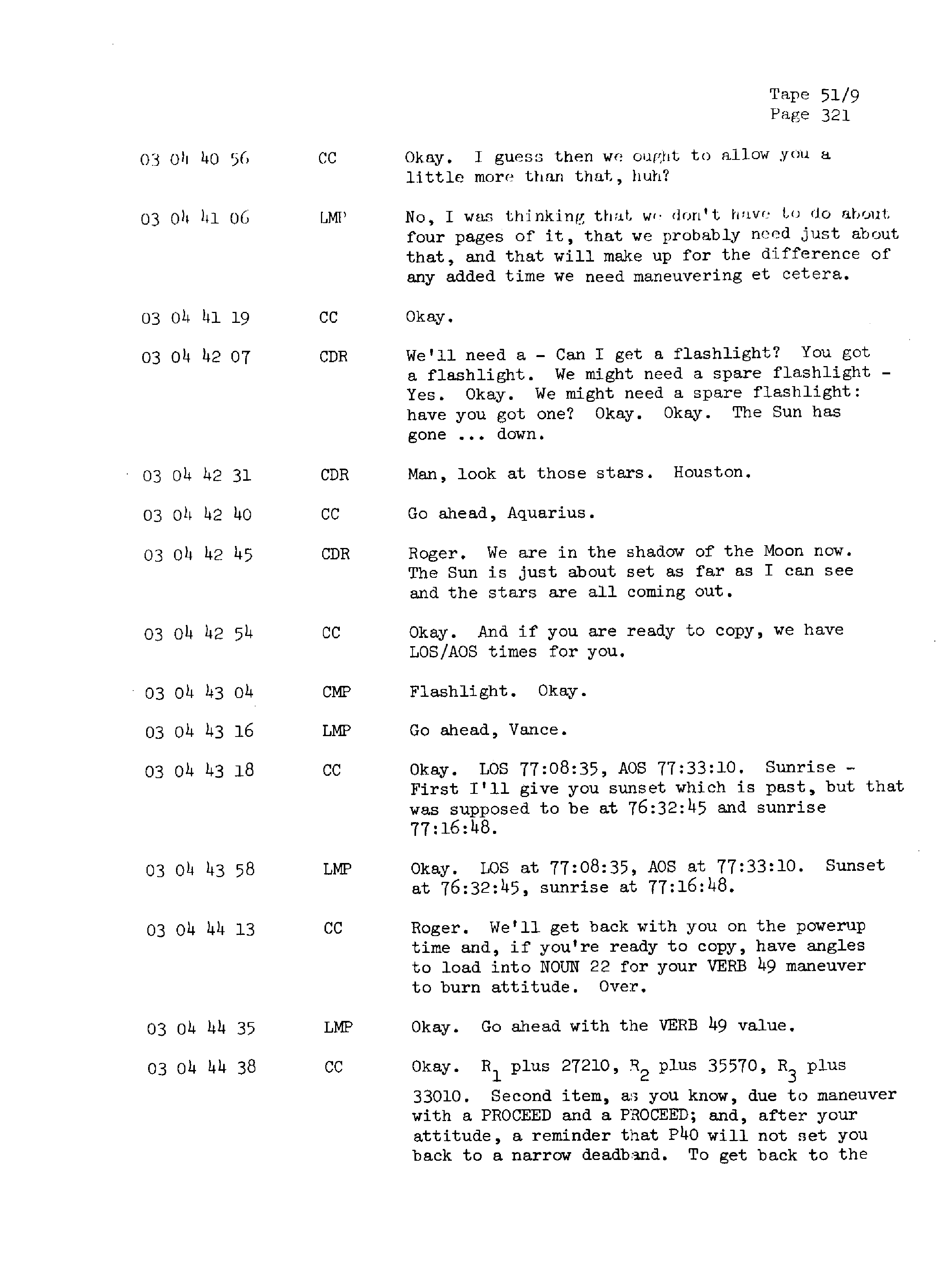 Page 328 of Apollo 13’s original transcript