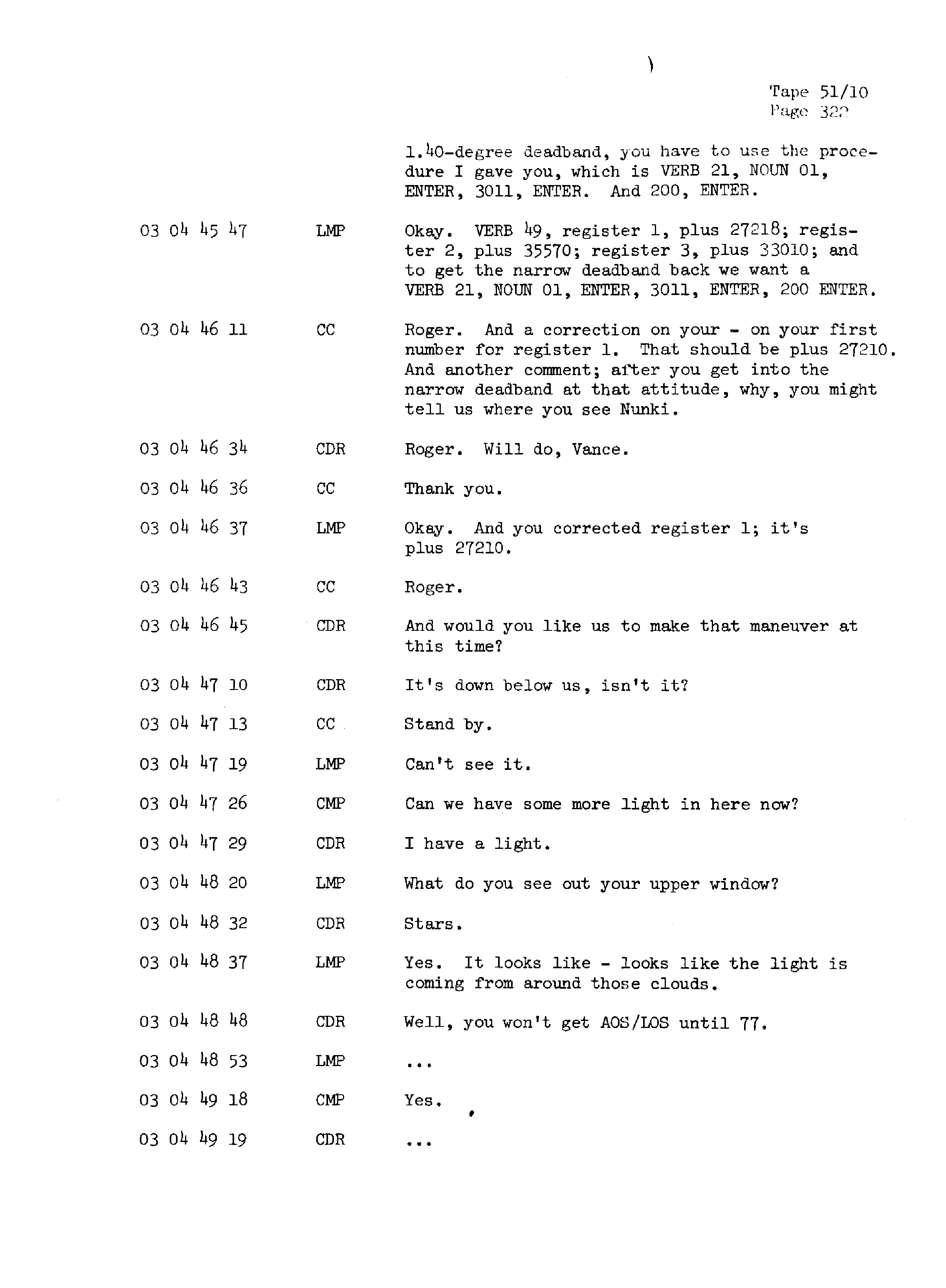 Page 329 of Apollo 13’s original transcript
