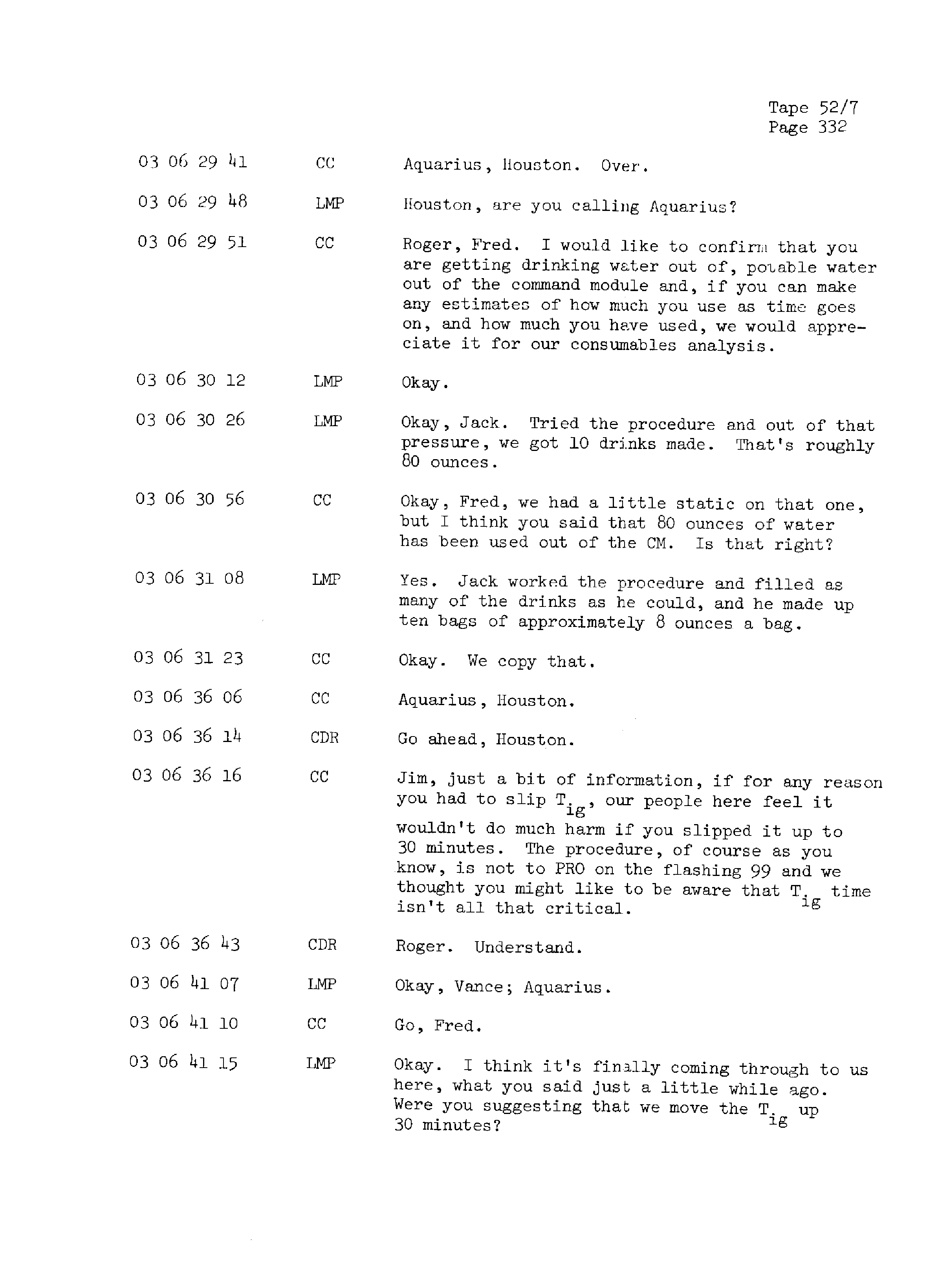 Page 339 of Apollo 13’s original transcript