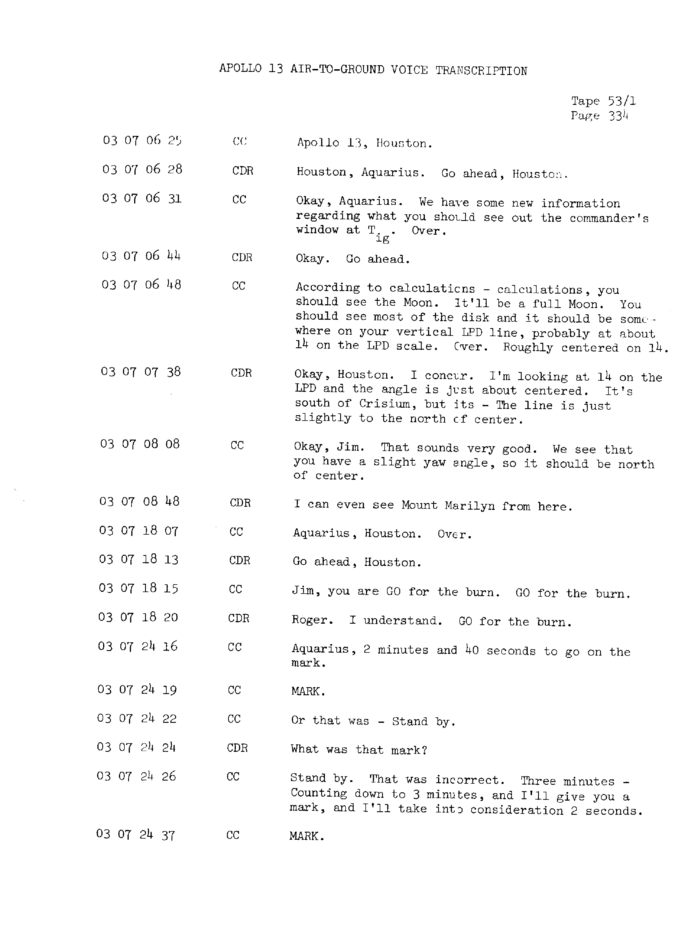 Page 341 of Apollo 13’s original transcript