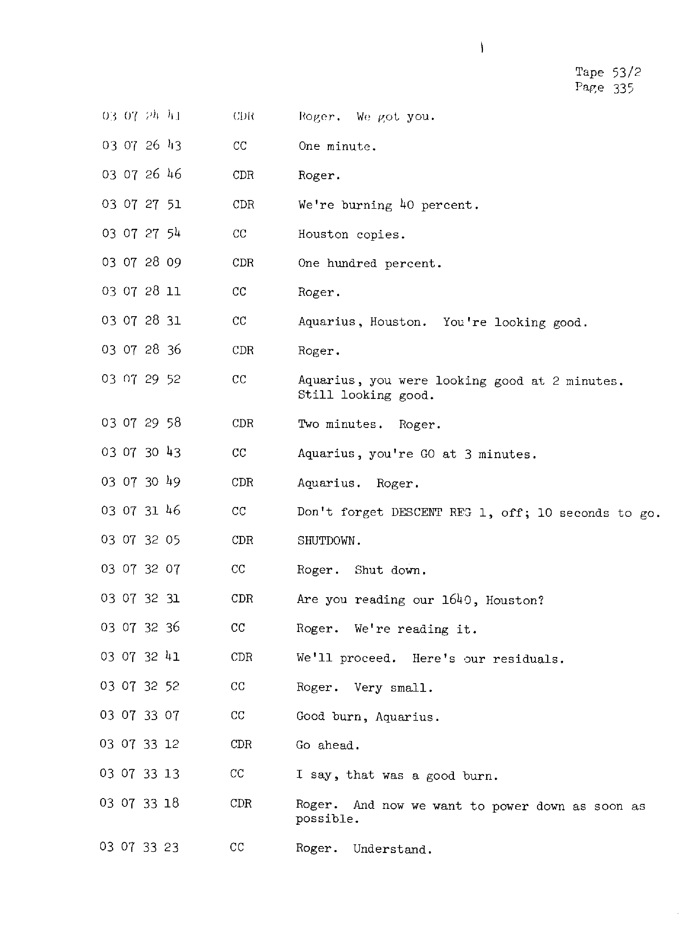 Page 342 of Apollo 13’s original transcript