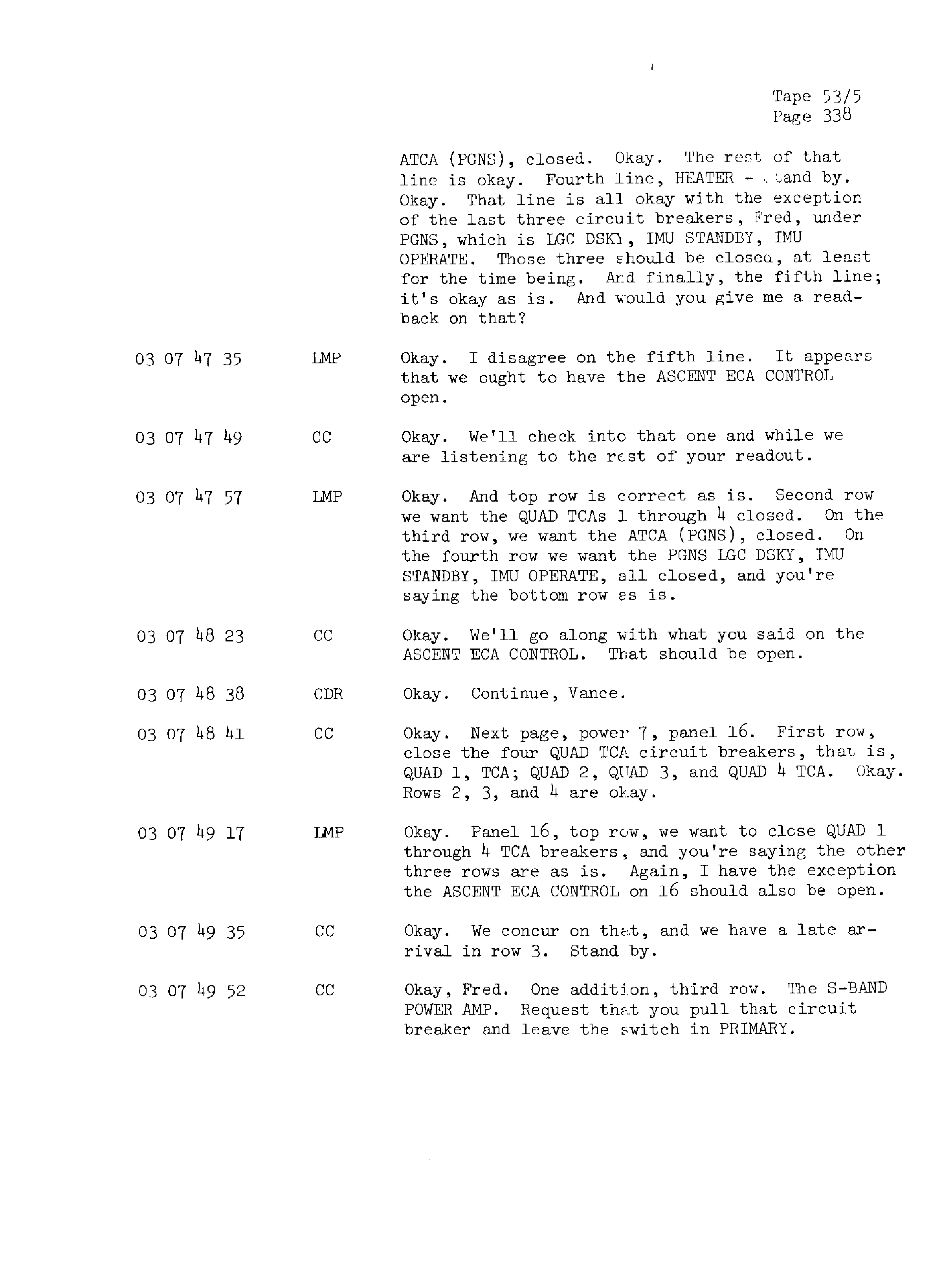 Page 345 of Apollo 13’s original transcript
