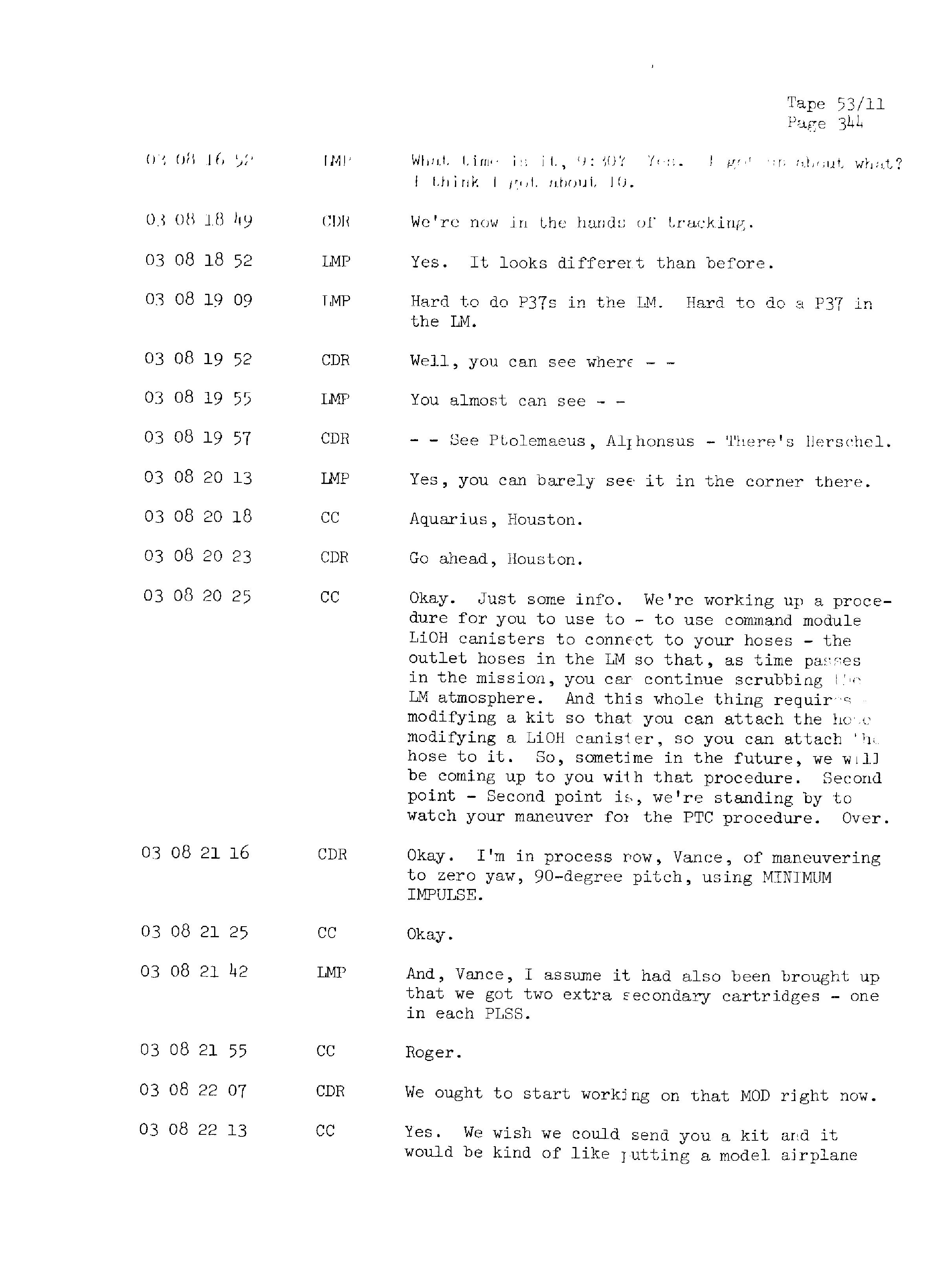 Page 351 of Apollo 13’s original transcript