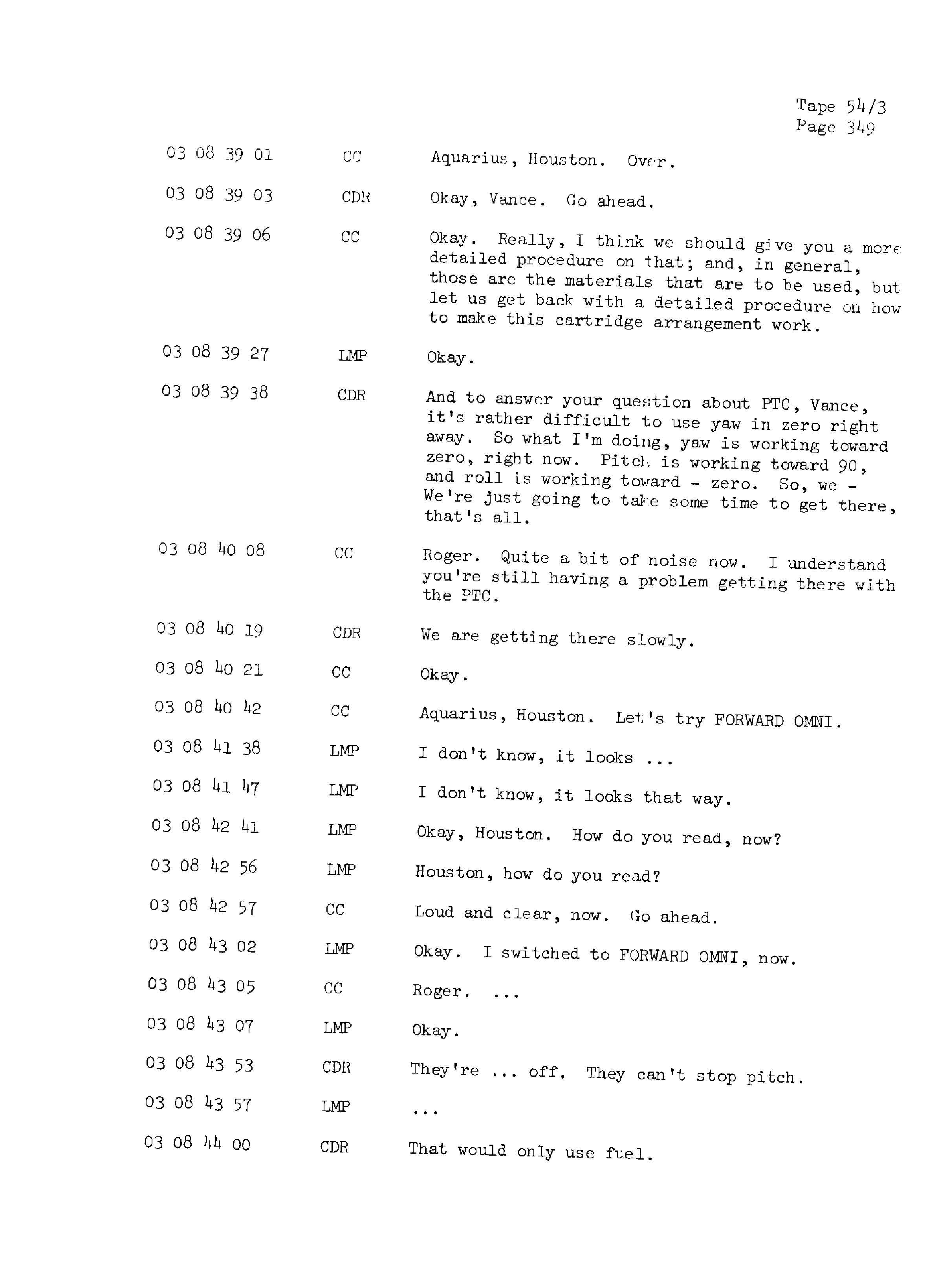 Page 356 of Apollo 13’s original transcript