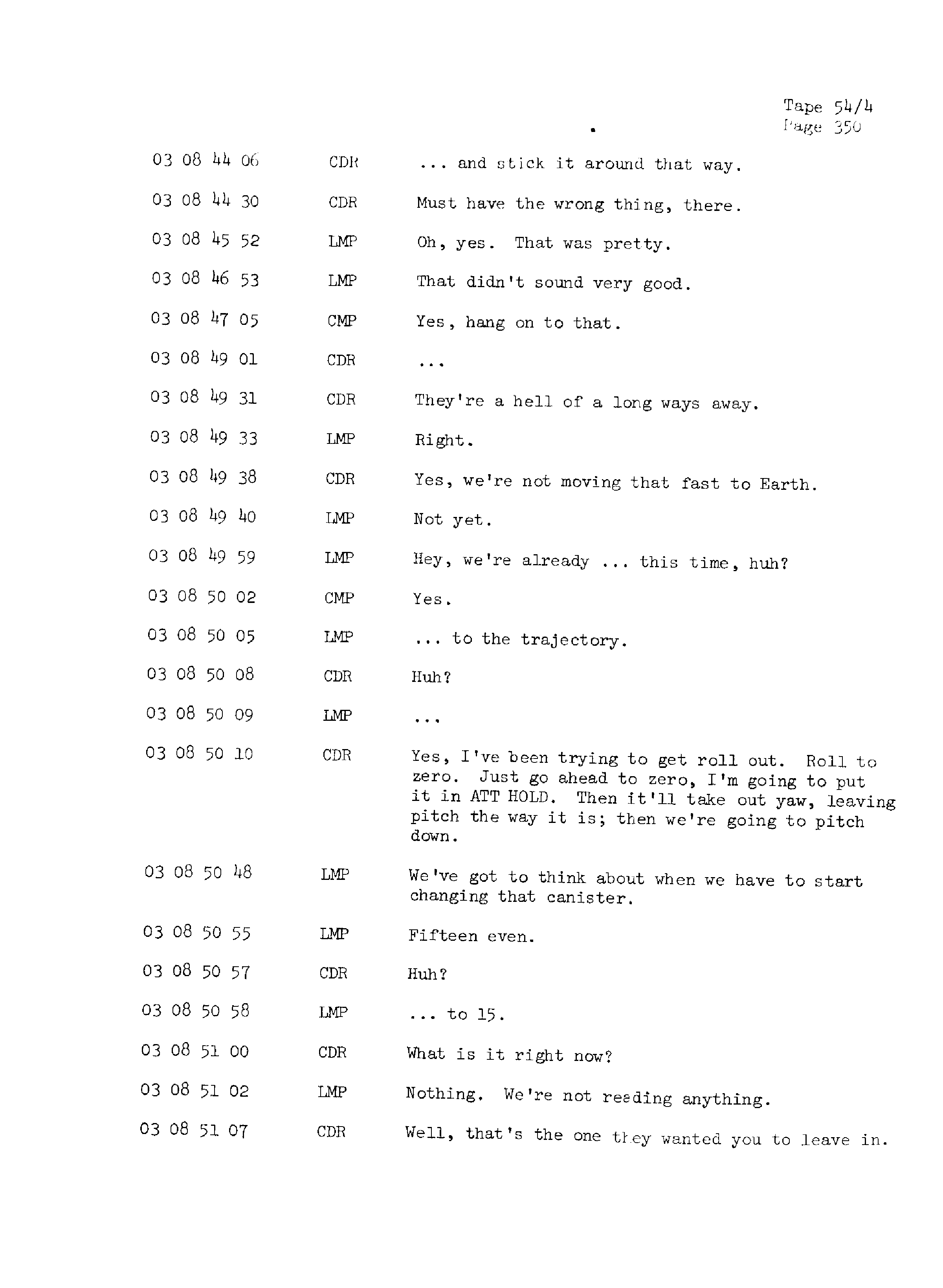 Page 357 of Apollo 13’s original transcript