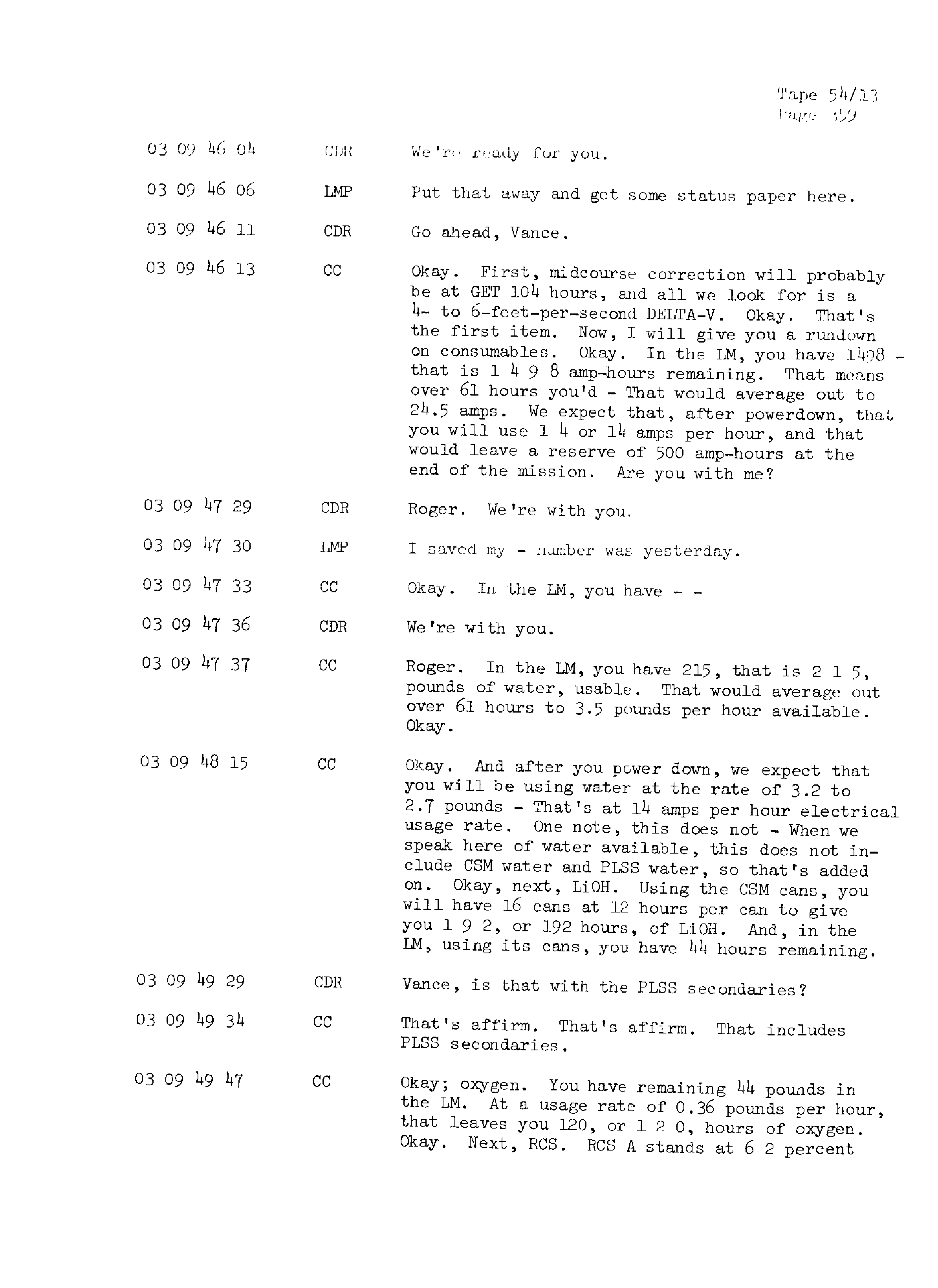 Page 366 of Apollo 13’s original transcript