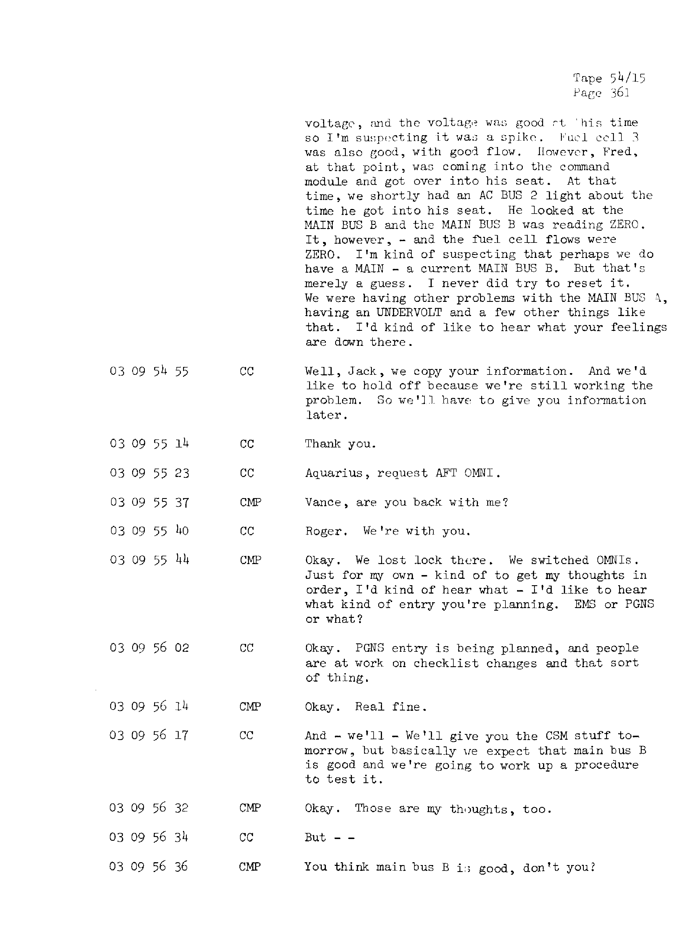 Page 368 of Apollo 13’s original transcript