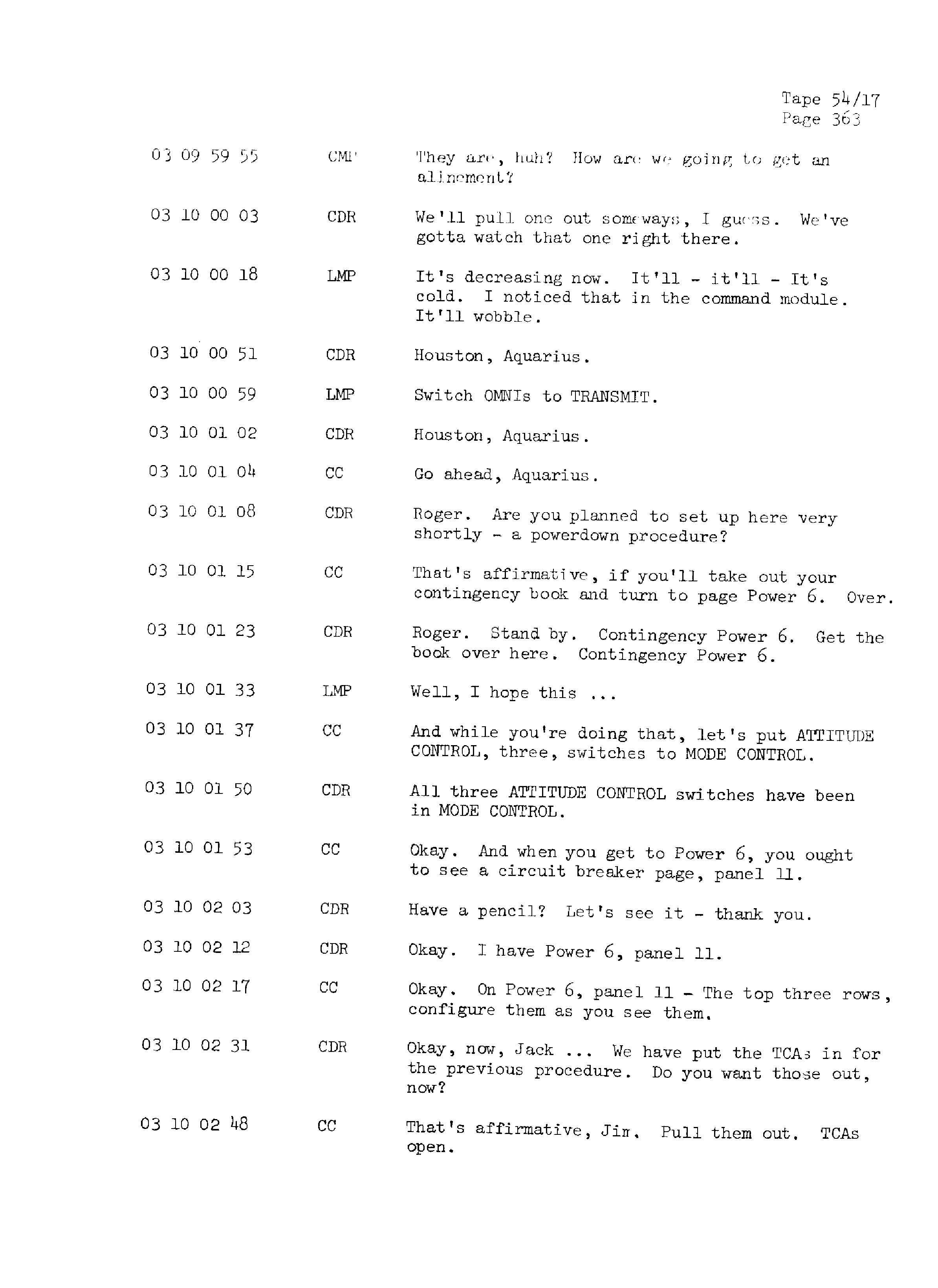 Page 370 of Apollo 13’s original transcript