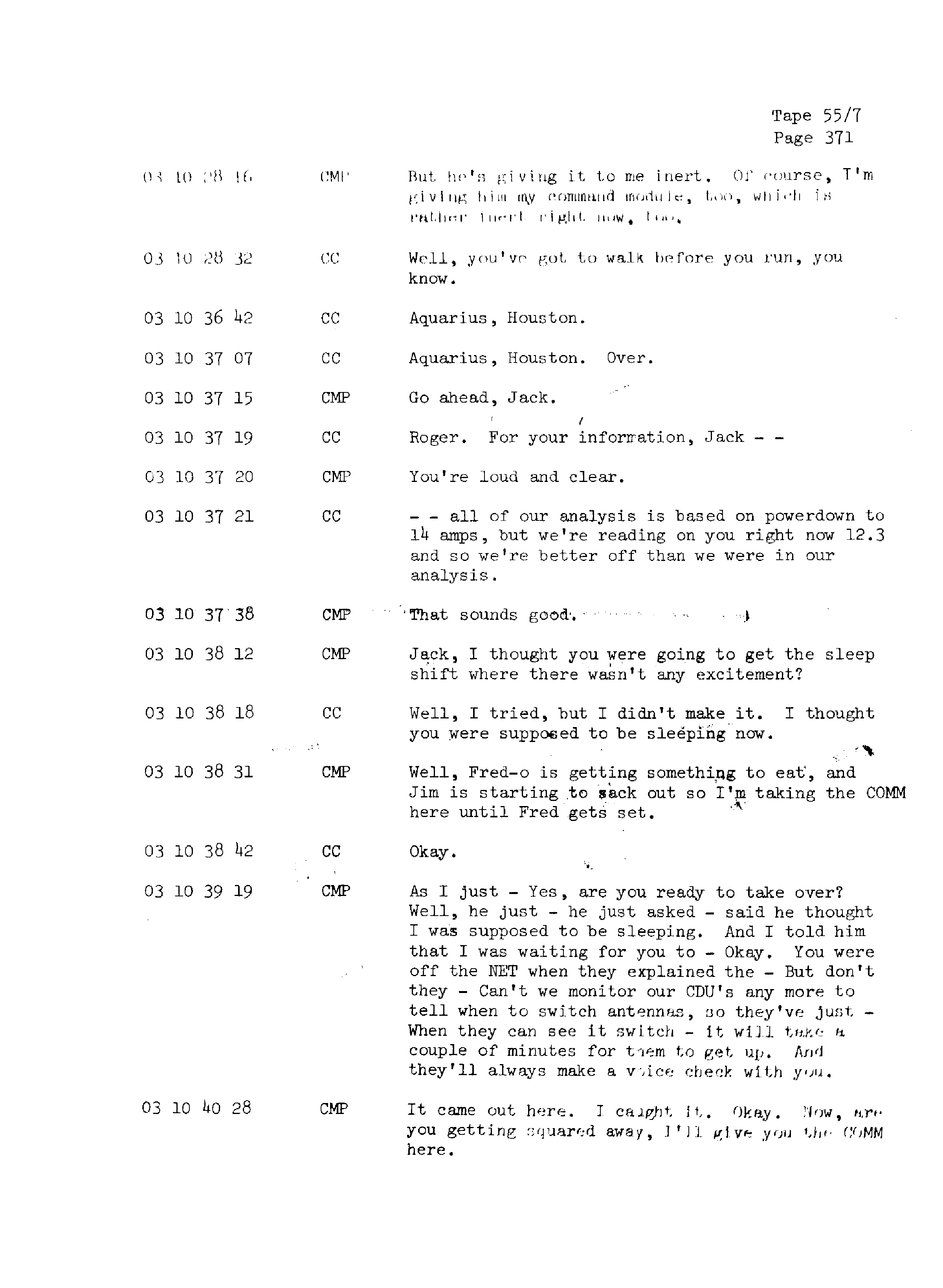 Page 378 of Apollo 13’s original transcript
